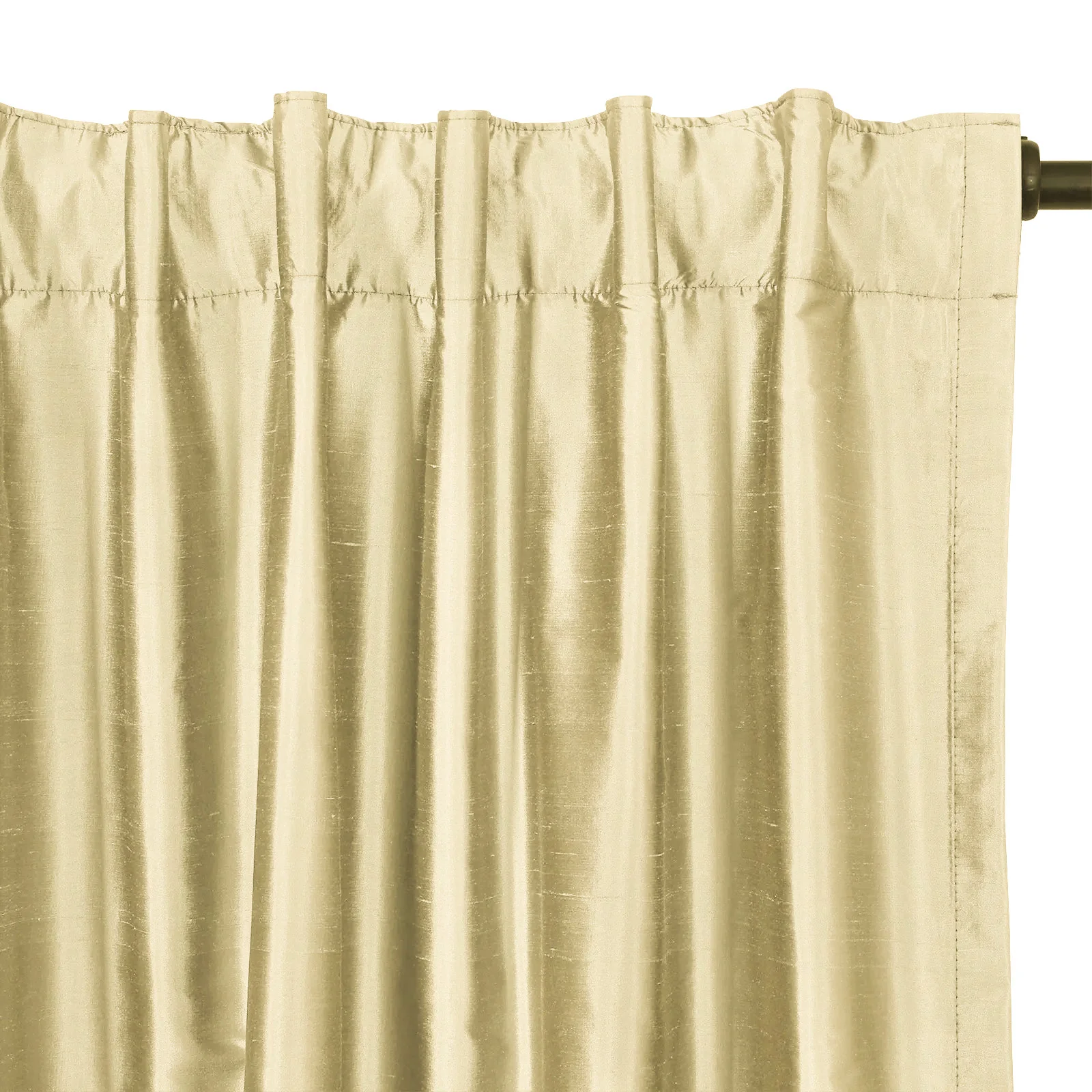 Lora Premium Silk Curtains & Drapes Soft Top - Image 3