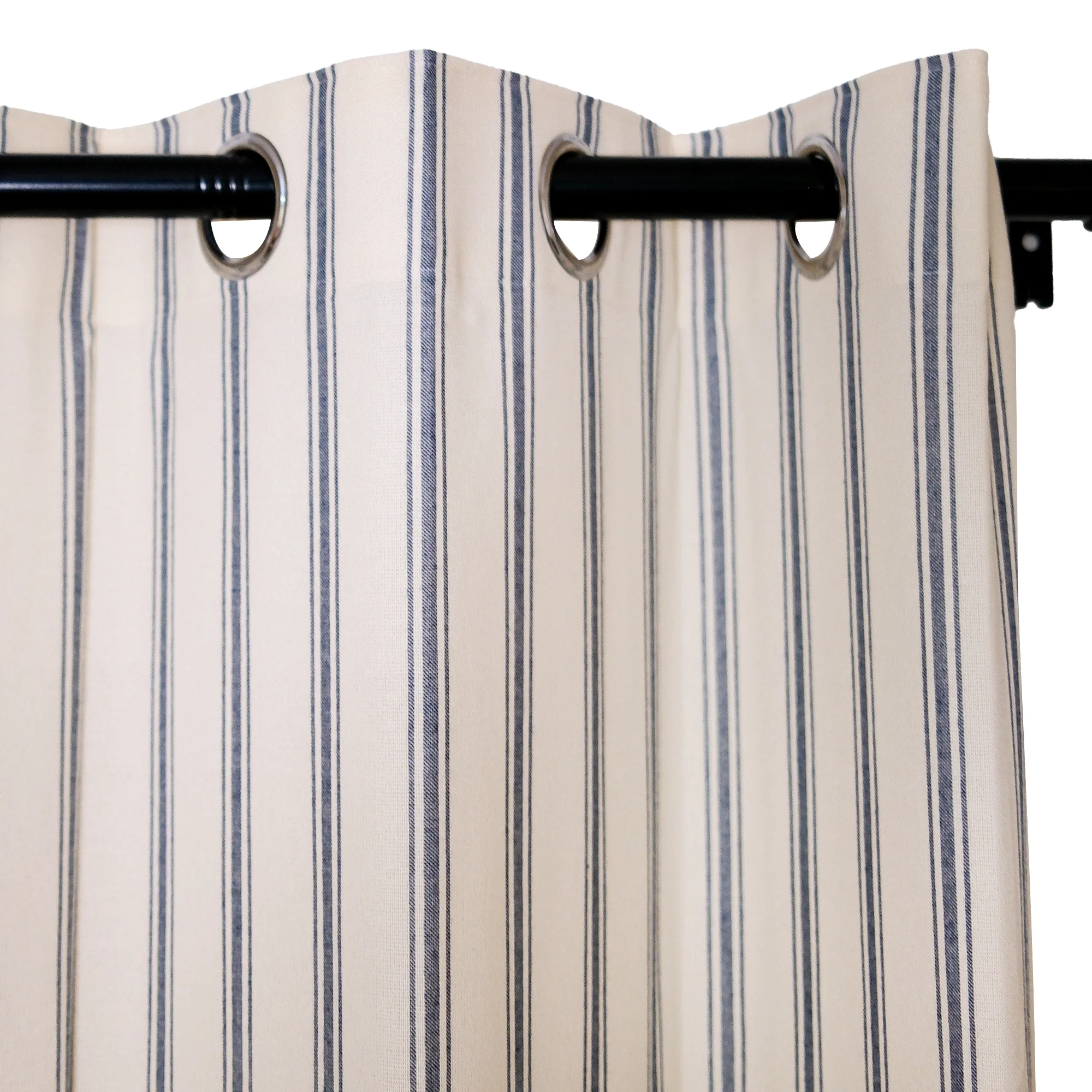 Loxley Yarn-Dyed Cotton Curtains & Drapes Grommet - Image 2