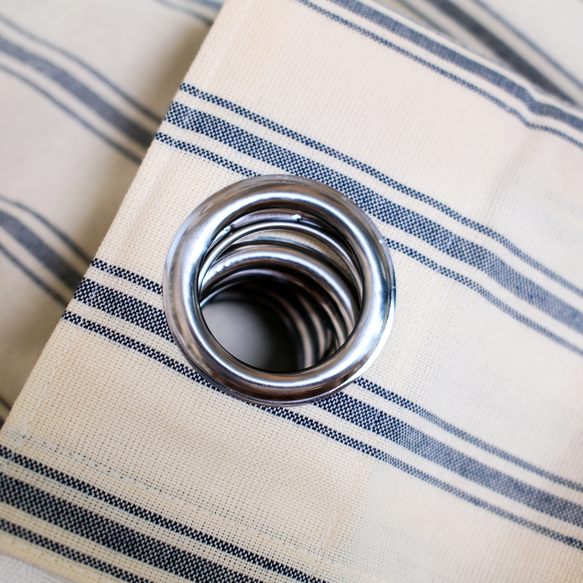 Loxley Yarn-Dyed Cotton Curtains & Drapes Grommet - Image 8