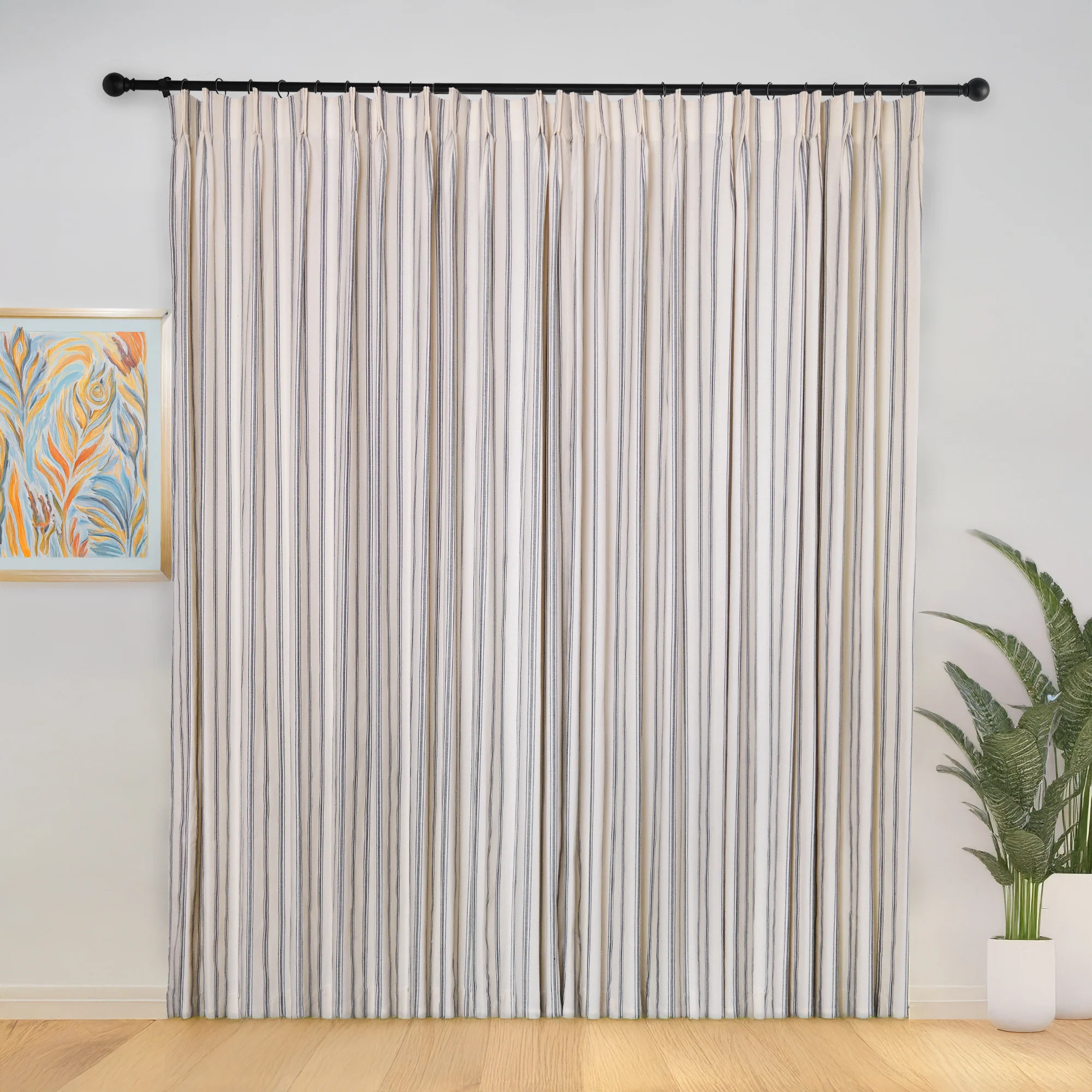 Loxley Yarn-Dyed Cotton Curtains & Drapes Pleated - Image 8