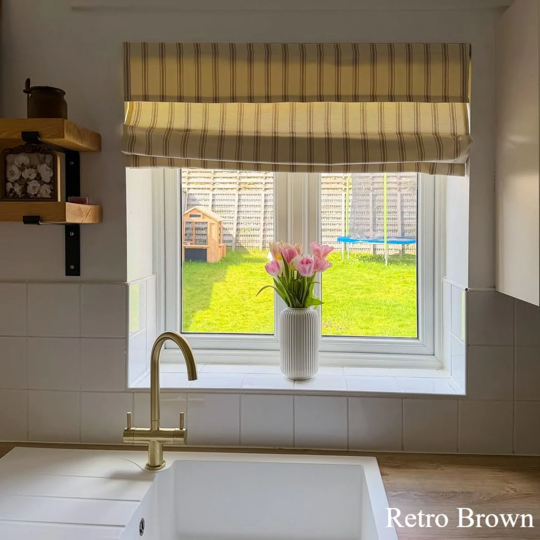Loxley Yarn-Dyed Roman Shades & Blinds - Image 2