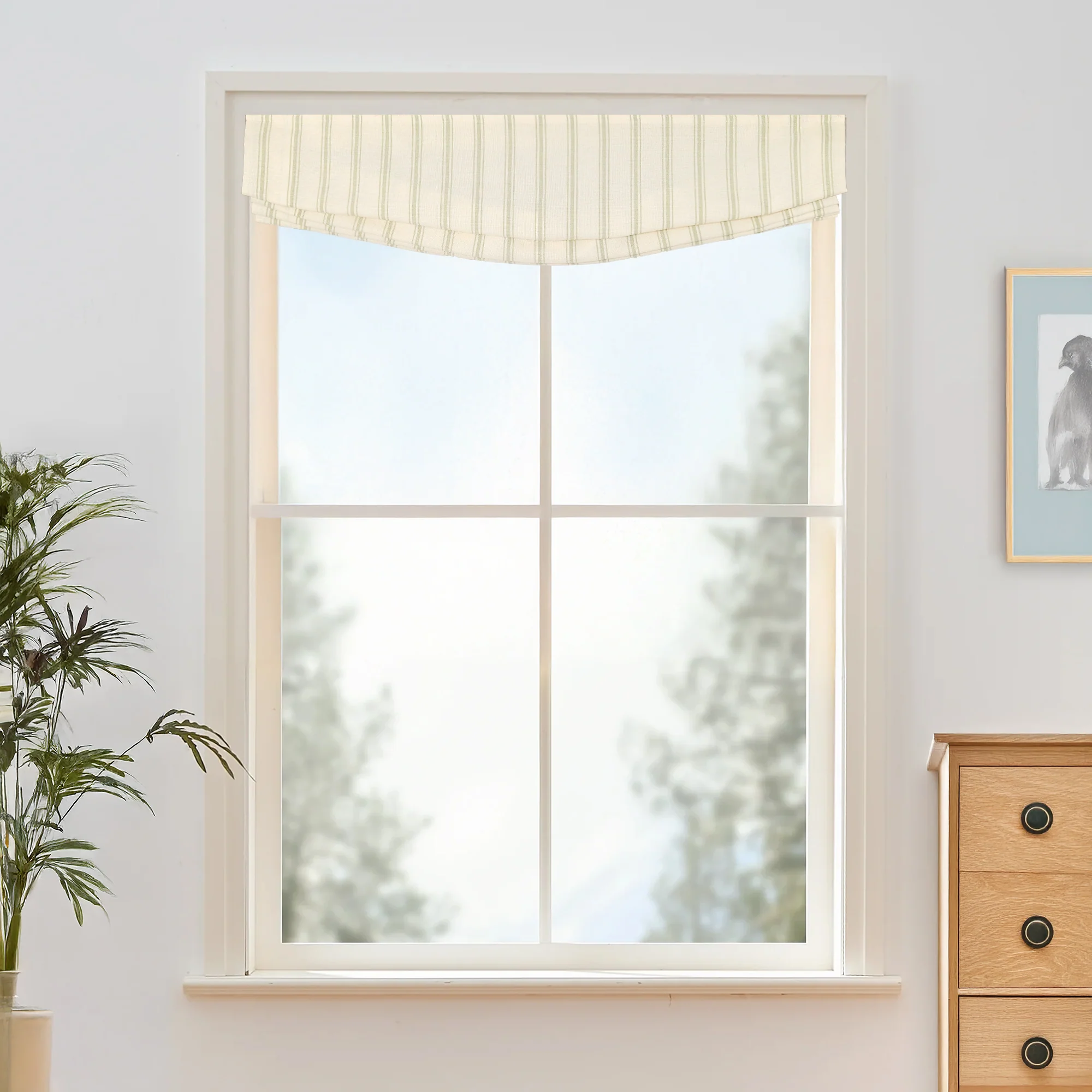 Loxley Yarn-Dyed Roman Shades & Blinds | Relaxed - Image 4