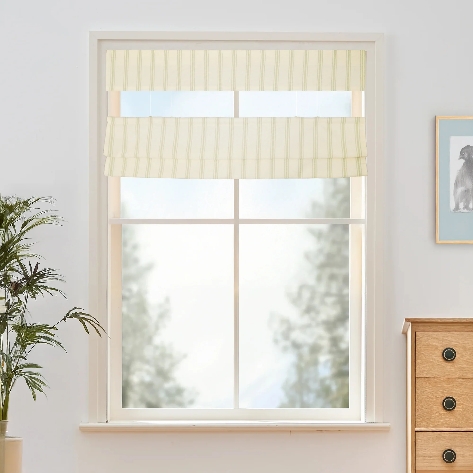 Loxley Yarn-Dyed Cotton Roman Shades & Blinds | Top Down Bottom Up - Image 3
