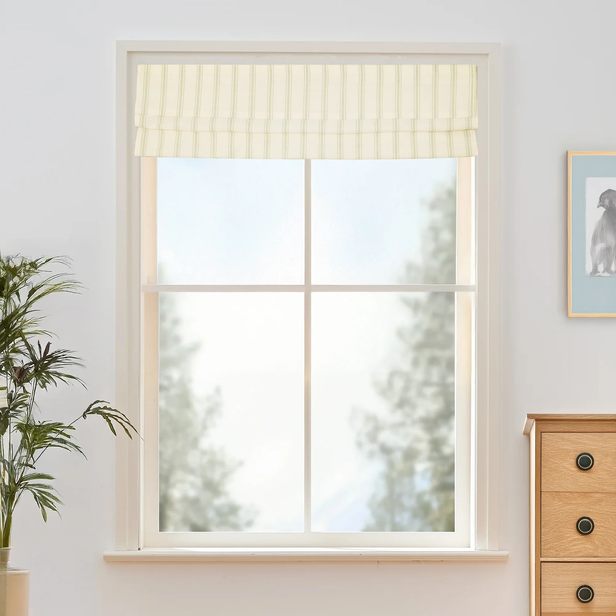 Loxley Yarn-Dyed Cotton Roman Shades & Blinds | Top Down Bottom Up - Image 4