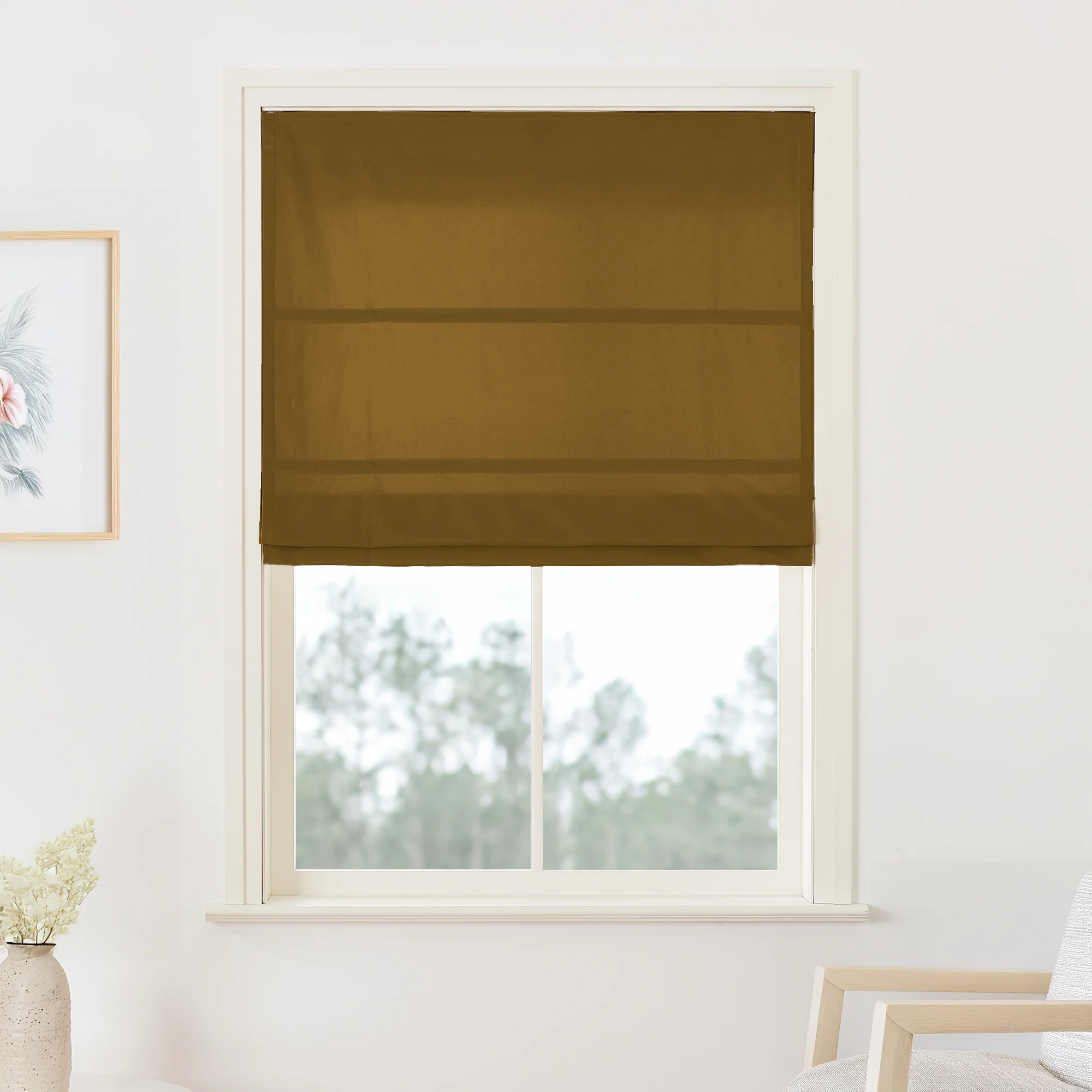 Maillard Velvet Roman Blackout Shades - Image 17