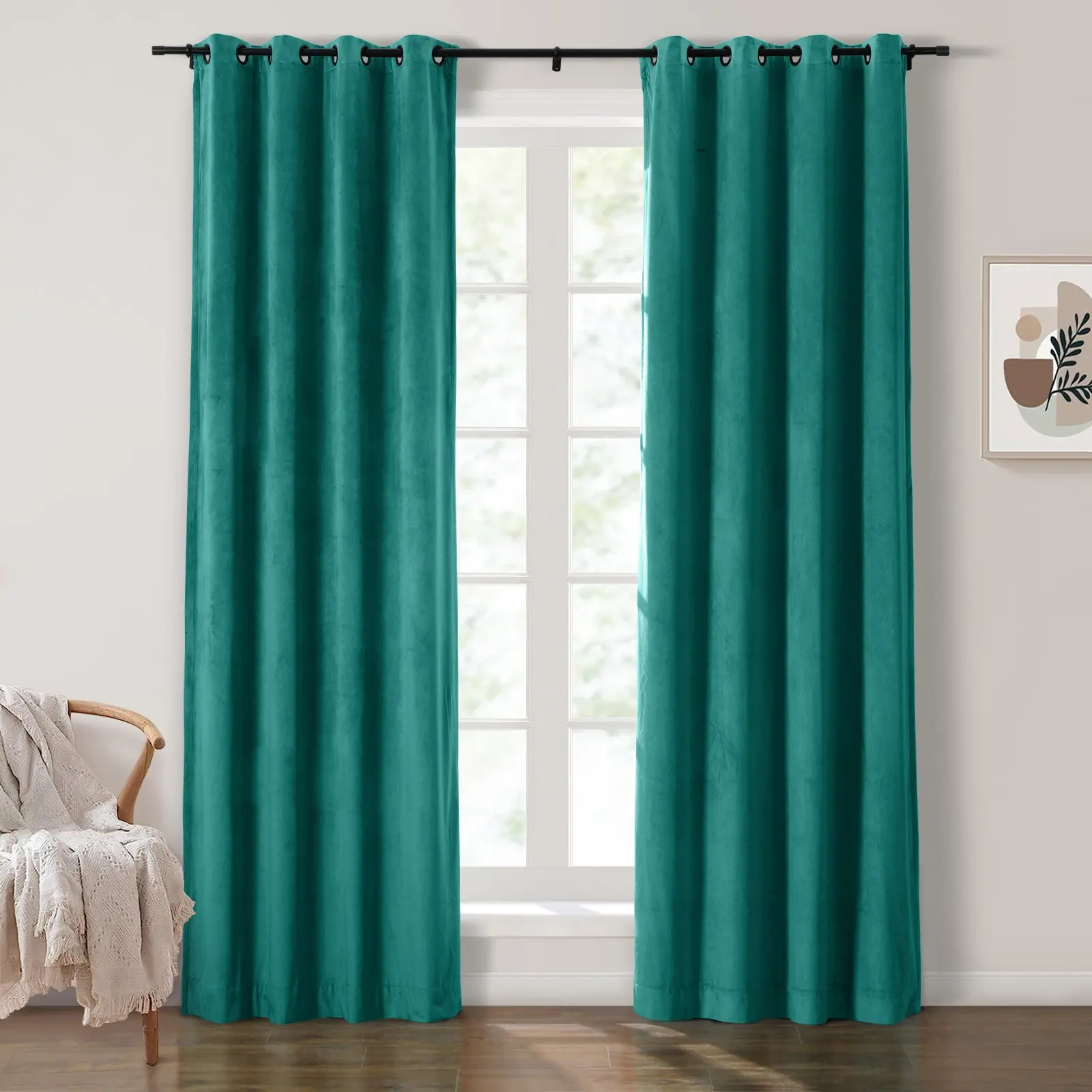Maillard Velvet Curtains & Drapes Grommet - Image 101