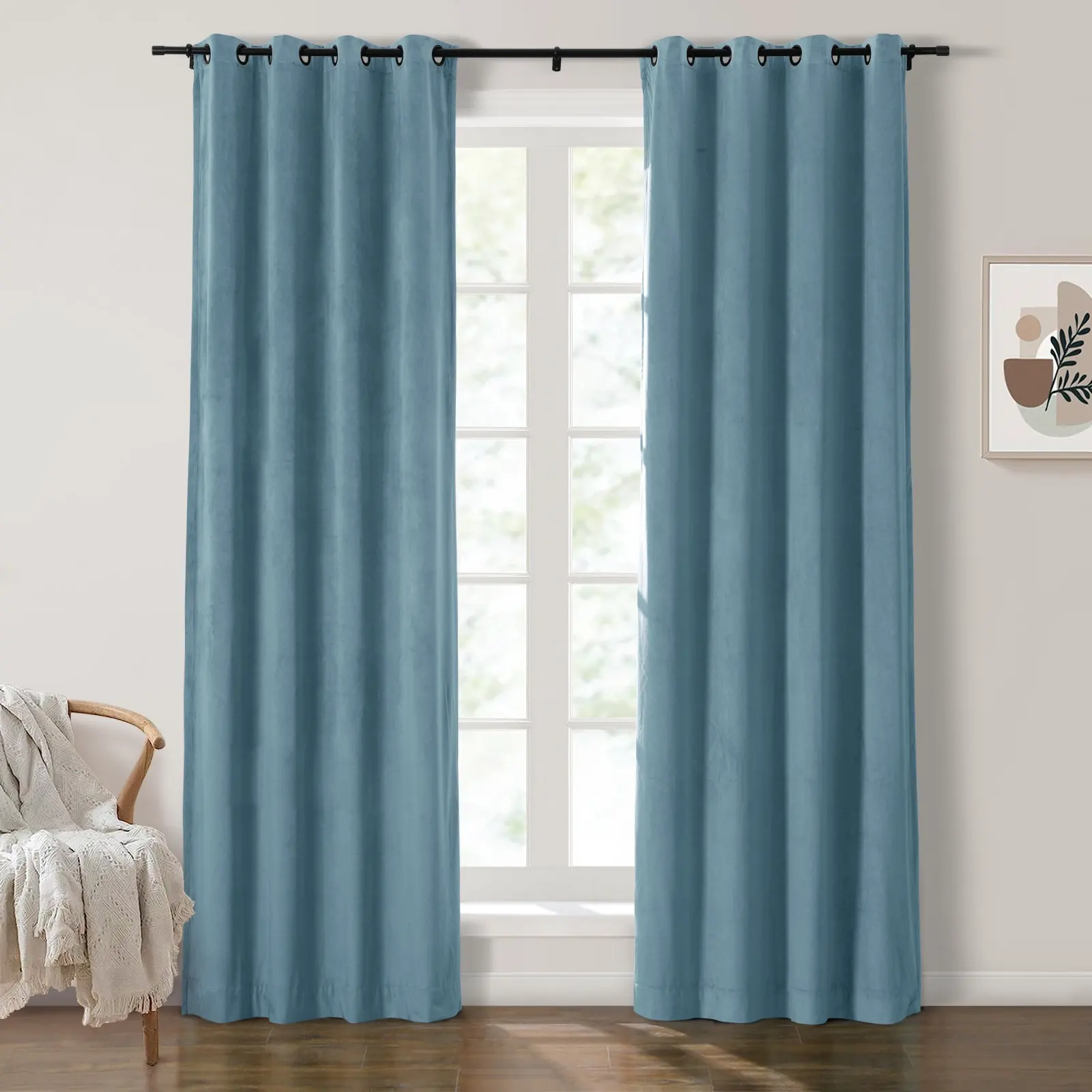 Maillard Velvet Curtains & Drapes Grommet - Image 69