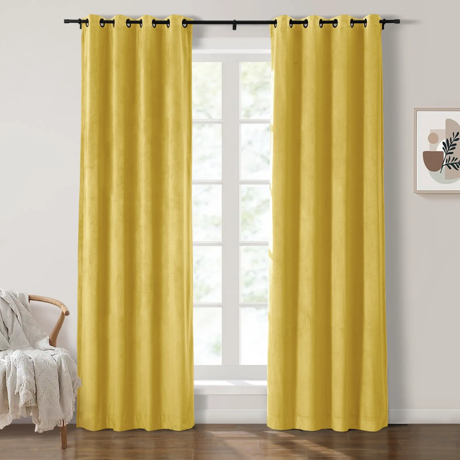 Maillard Velvet Curtains & Drapes Grommet - Image 79