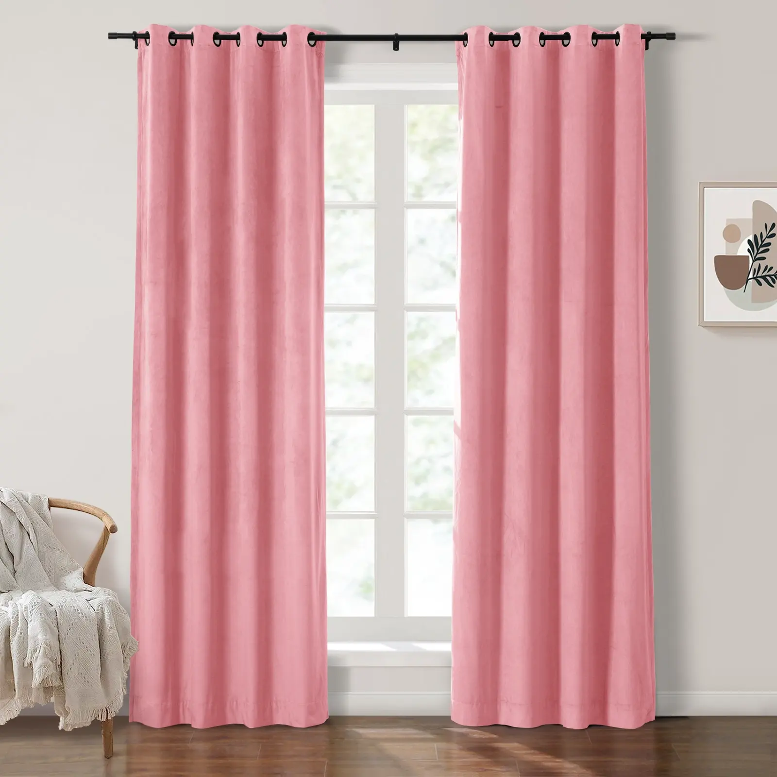 Maillard Velvet Curtains & Drapes Grommet - Image 84