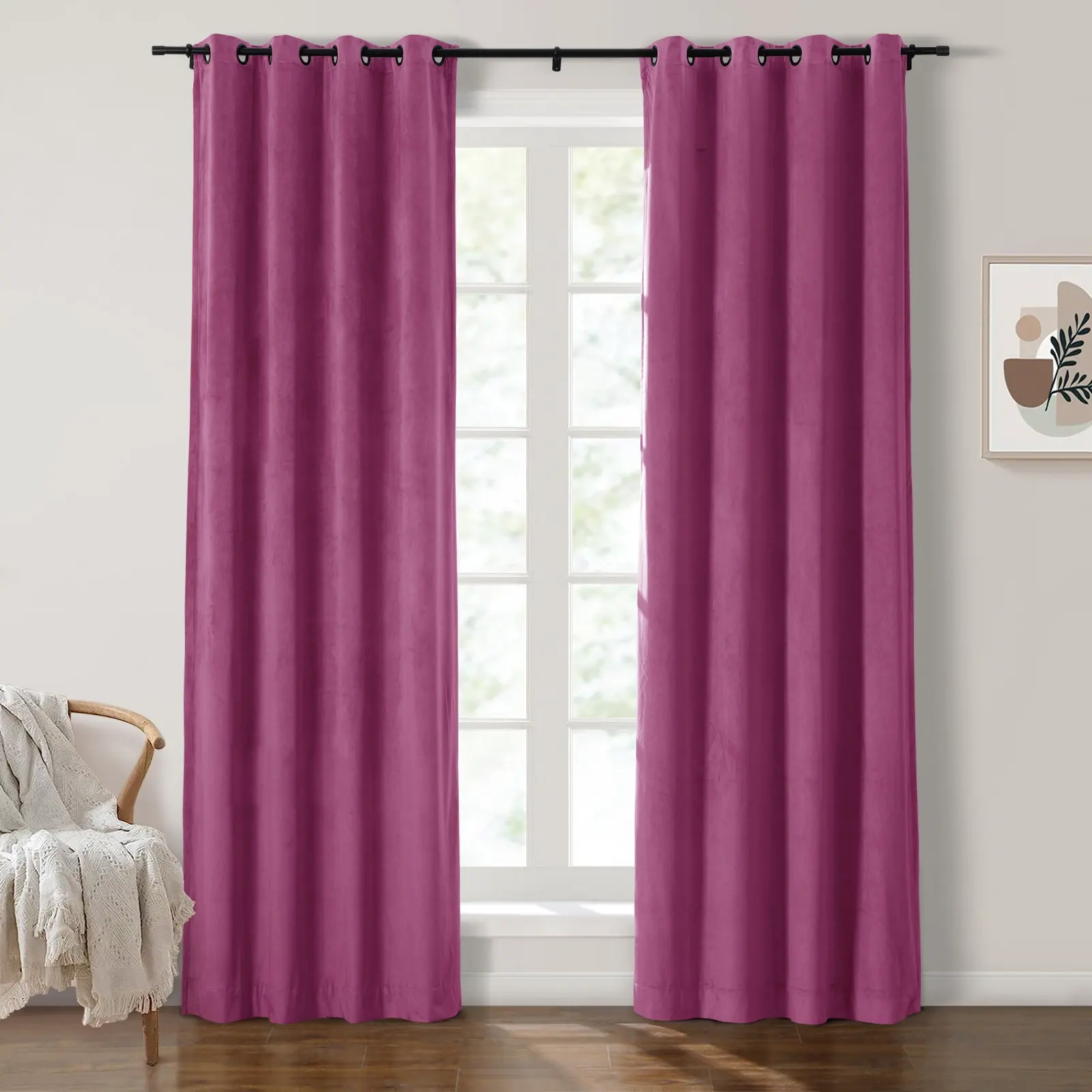 Maillard Velvet Curtains & Drapes Grommet - Image 88