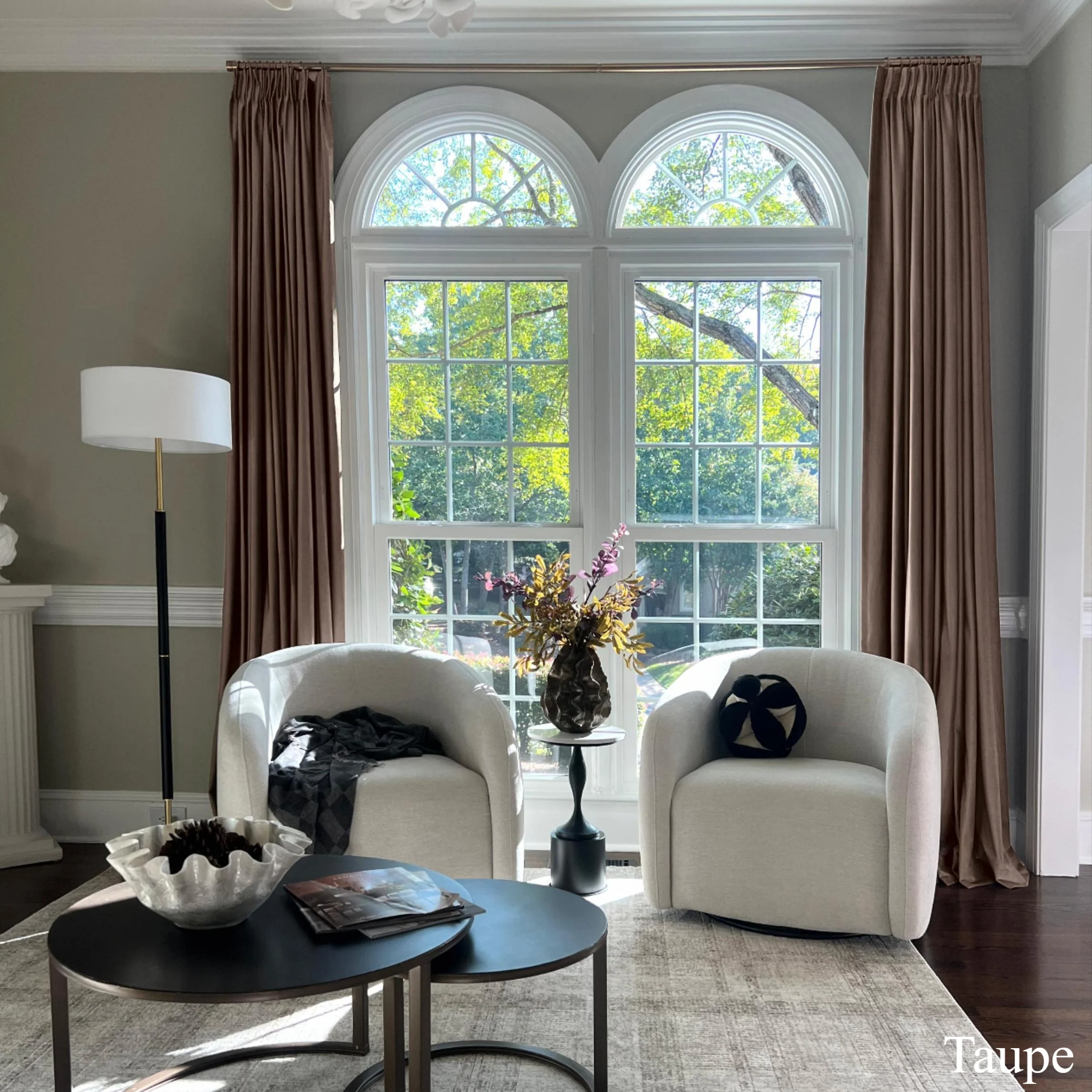 Maillard Velvet Curtains & Drapes Pleated - Image 4