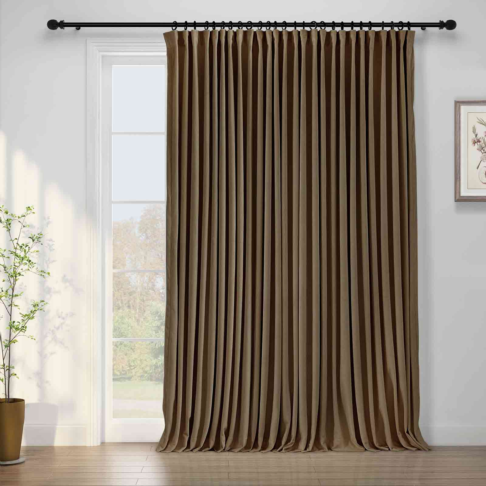 Maillard Velvet Curtains & Drapes Pleated - Image 27