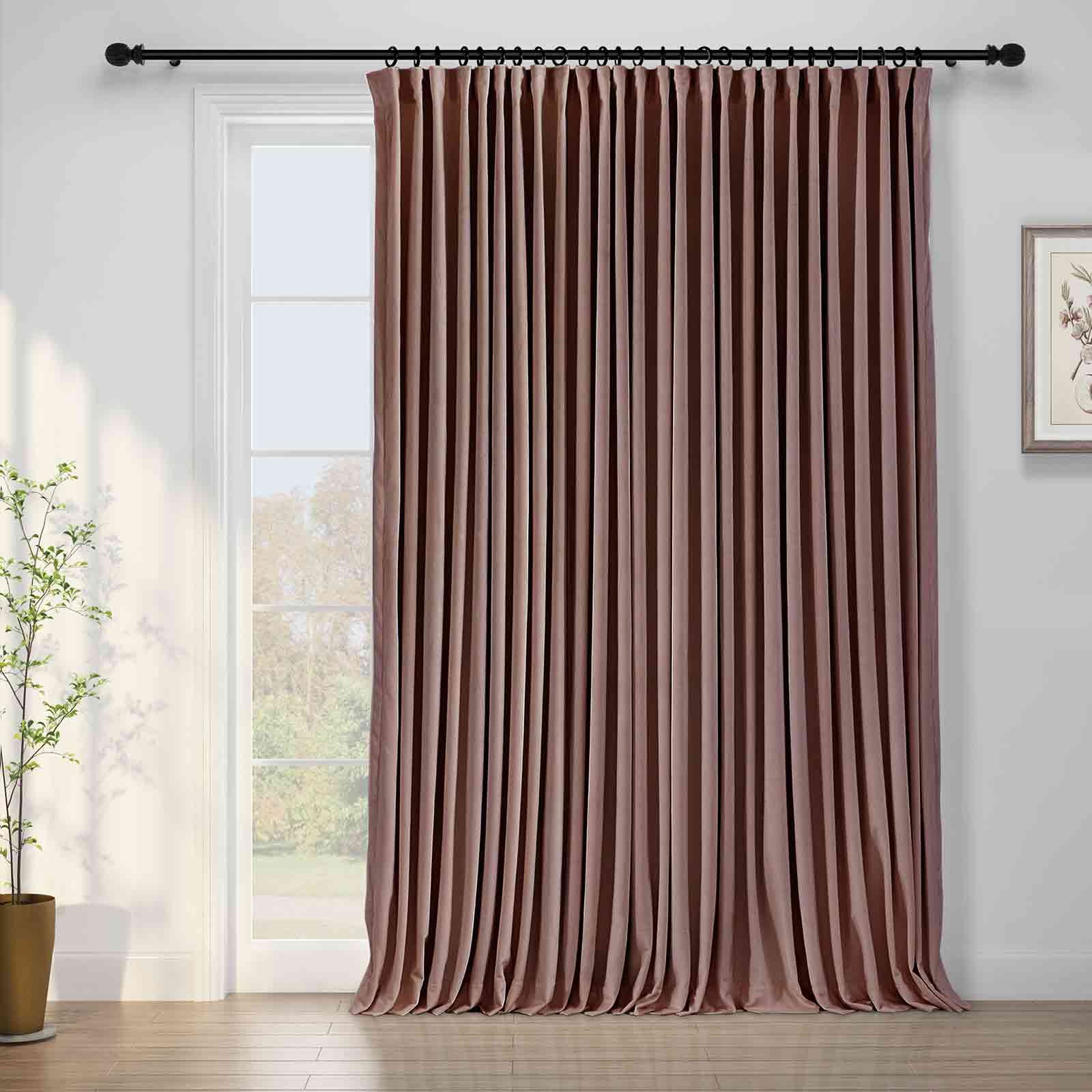 Maillard Velvet Curtains & Drapes Pleated - Image 33