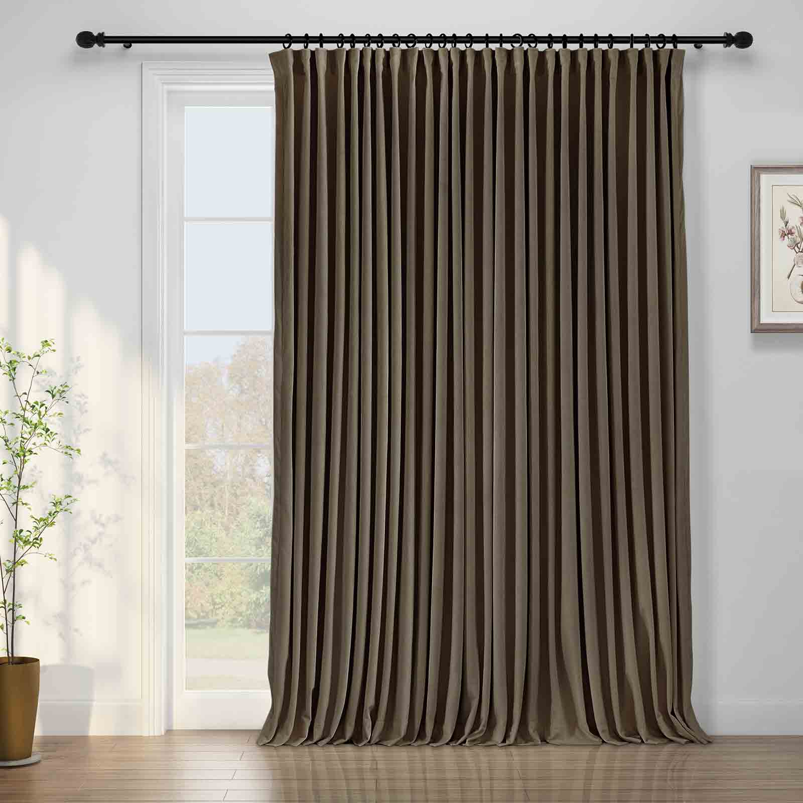 Maillard Velvet Curtains & Drapes Pleated - Image 47