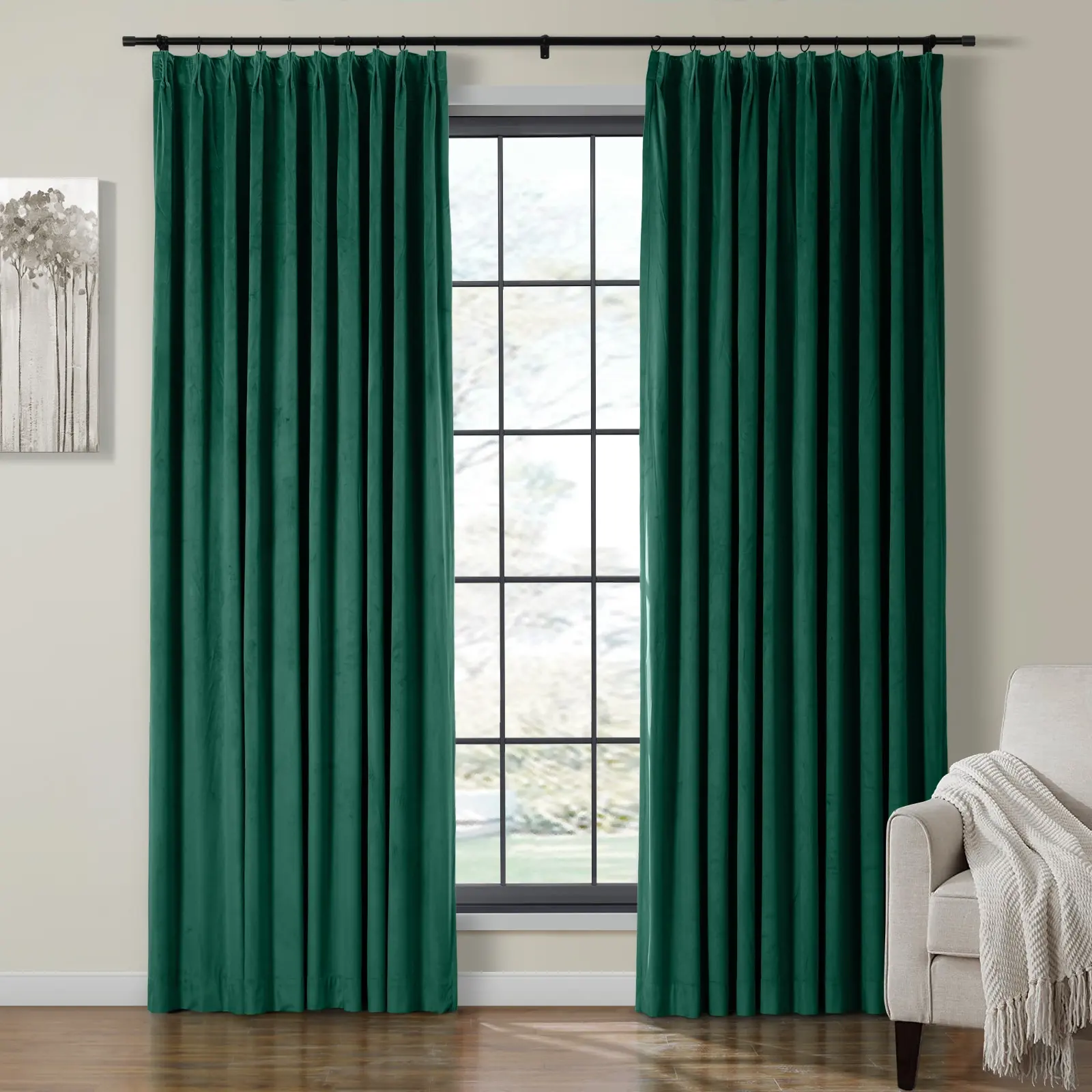 Maillard Velvet Curtains & Drapes Pleated - Image 61
