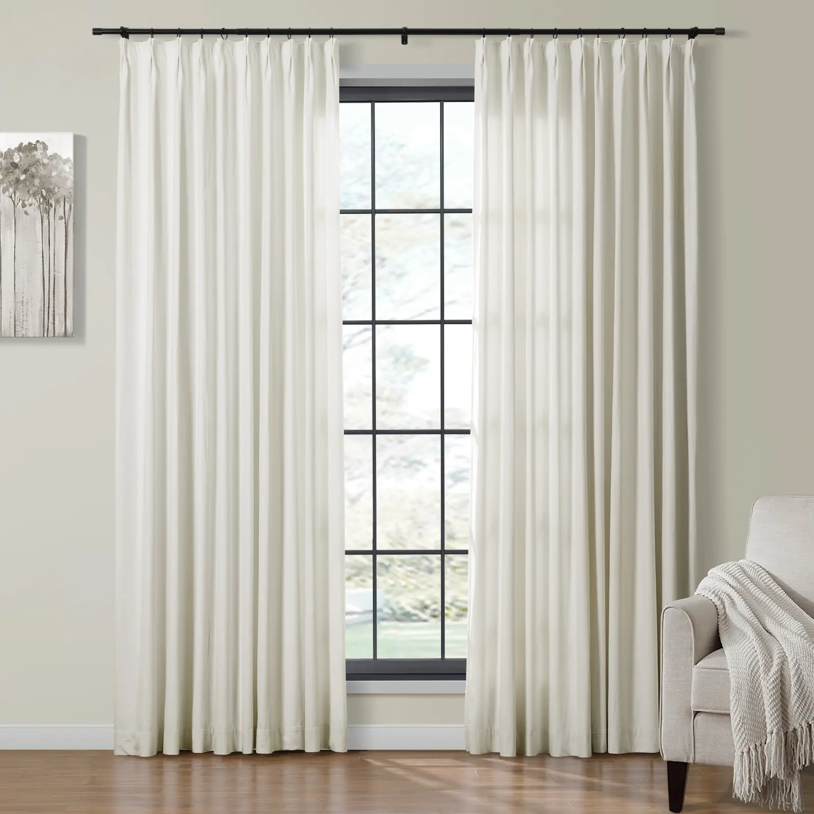 Maillard Velvet Curtains & Drapes Pleated - Image 87