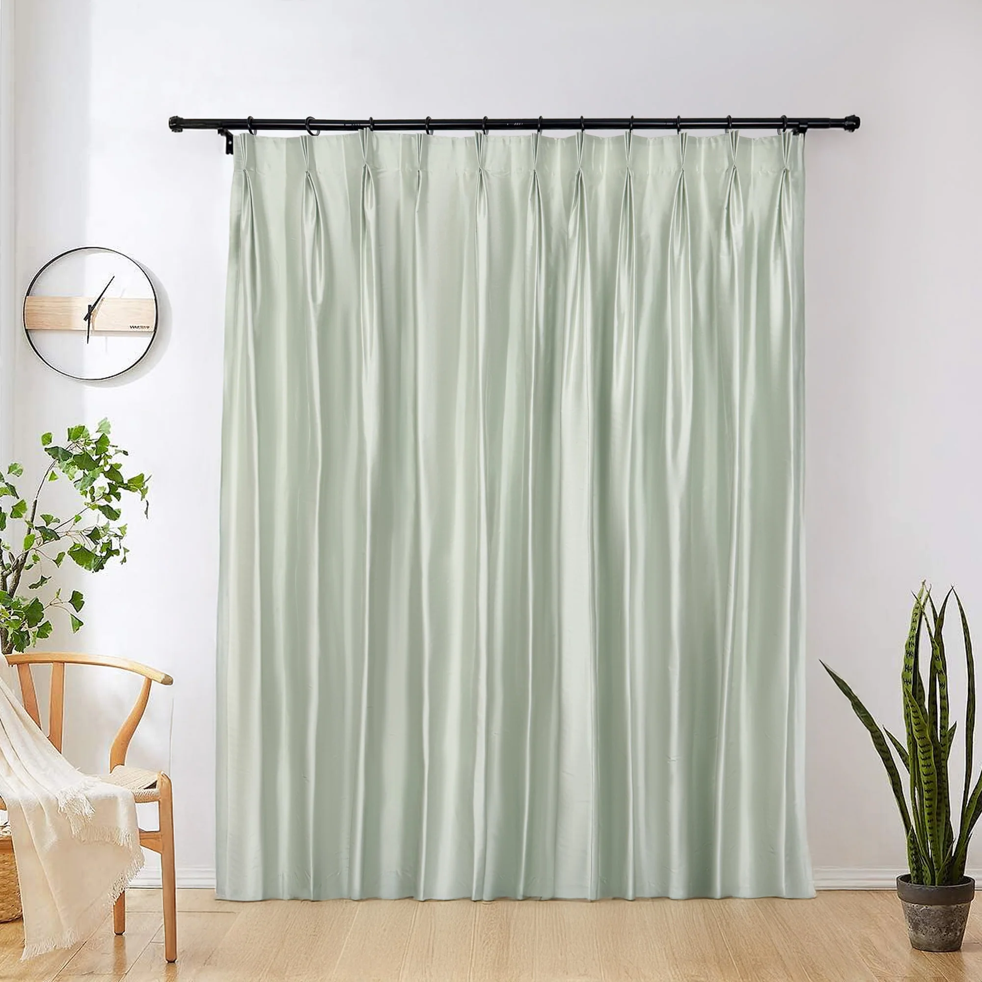 Mona Luxurious Silk Curtains & Drapes Pleated