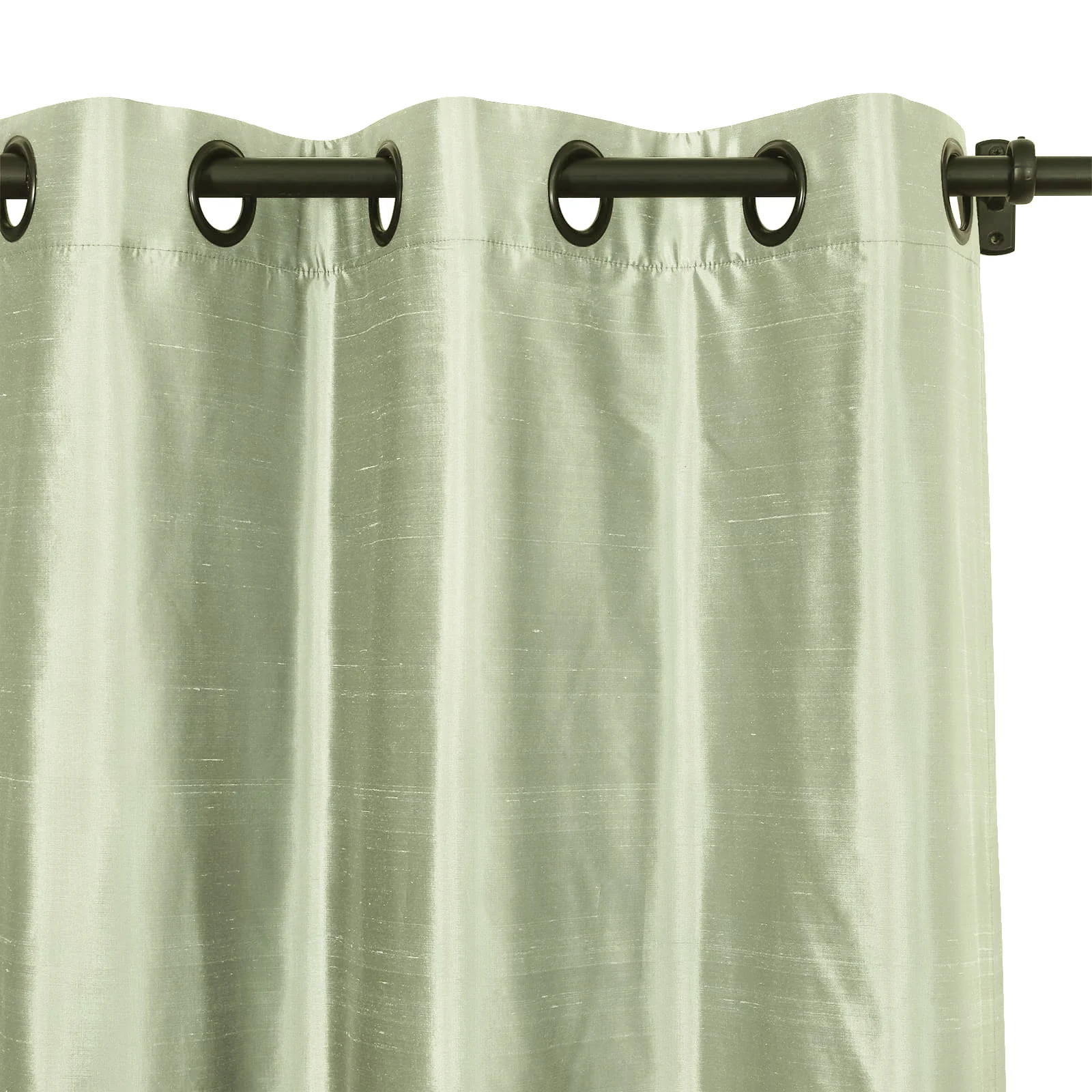 Mona Luxurious Silk Curtains & Drapes Grommet - Image 2