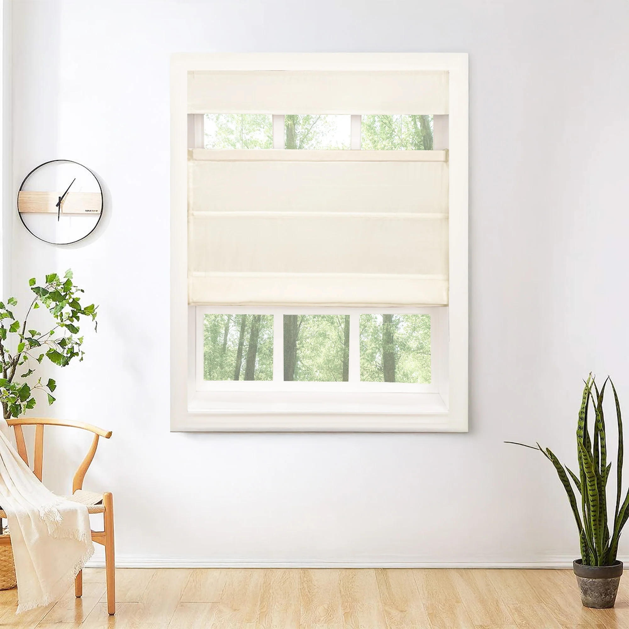 Mona Luxurious Silk Roman Shades & Blinds | Top Down Bottom Up