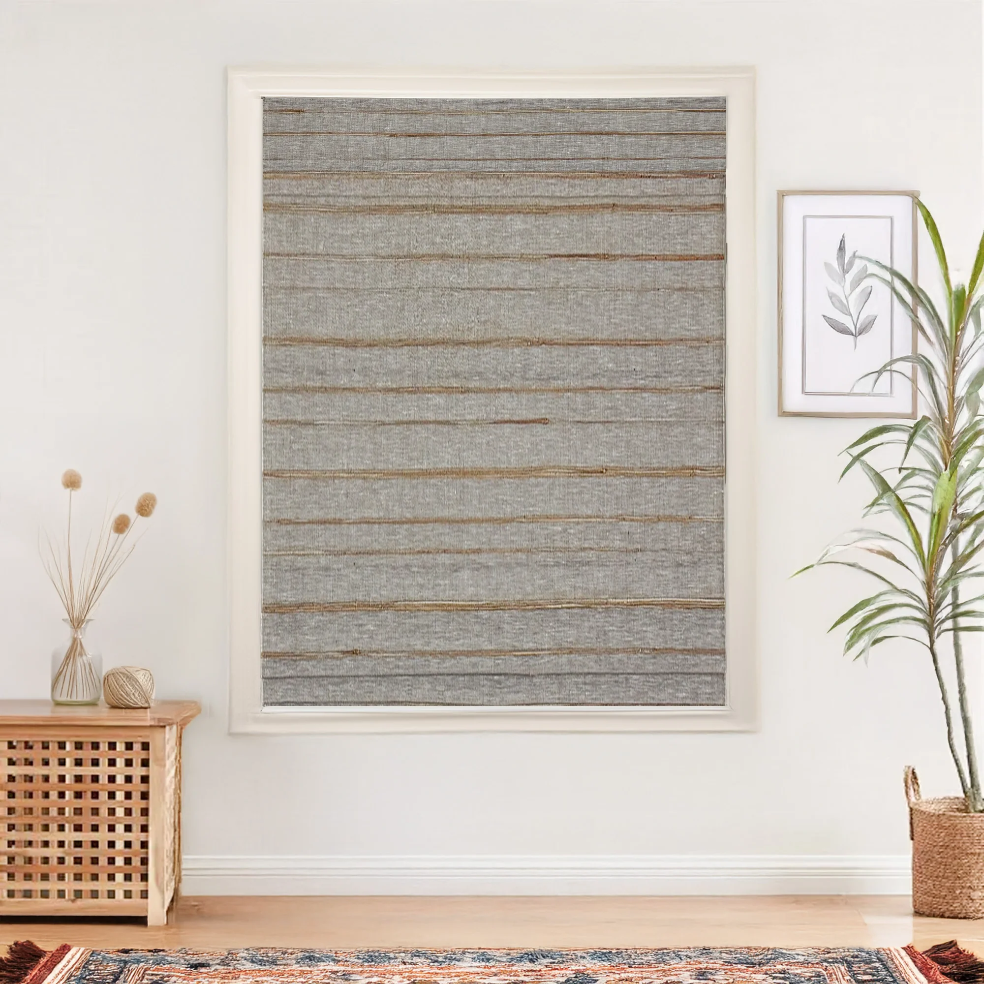 Natural Jute & Hemp Blinds & Shades Top Down Bottom Up | Black Gold - Image 5