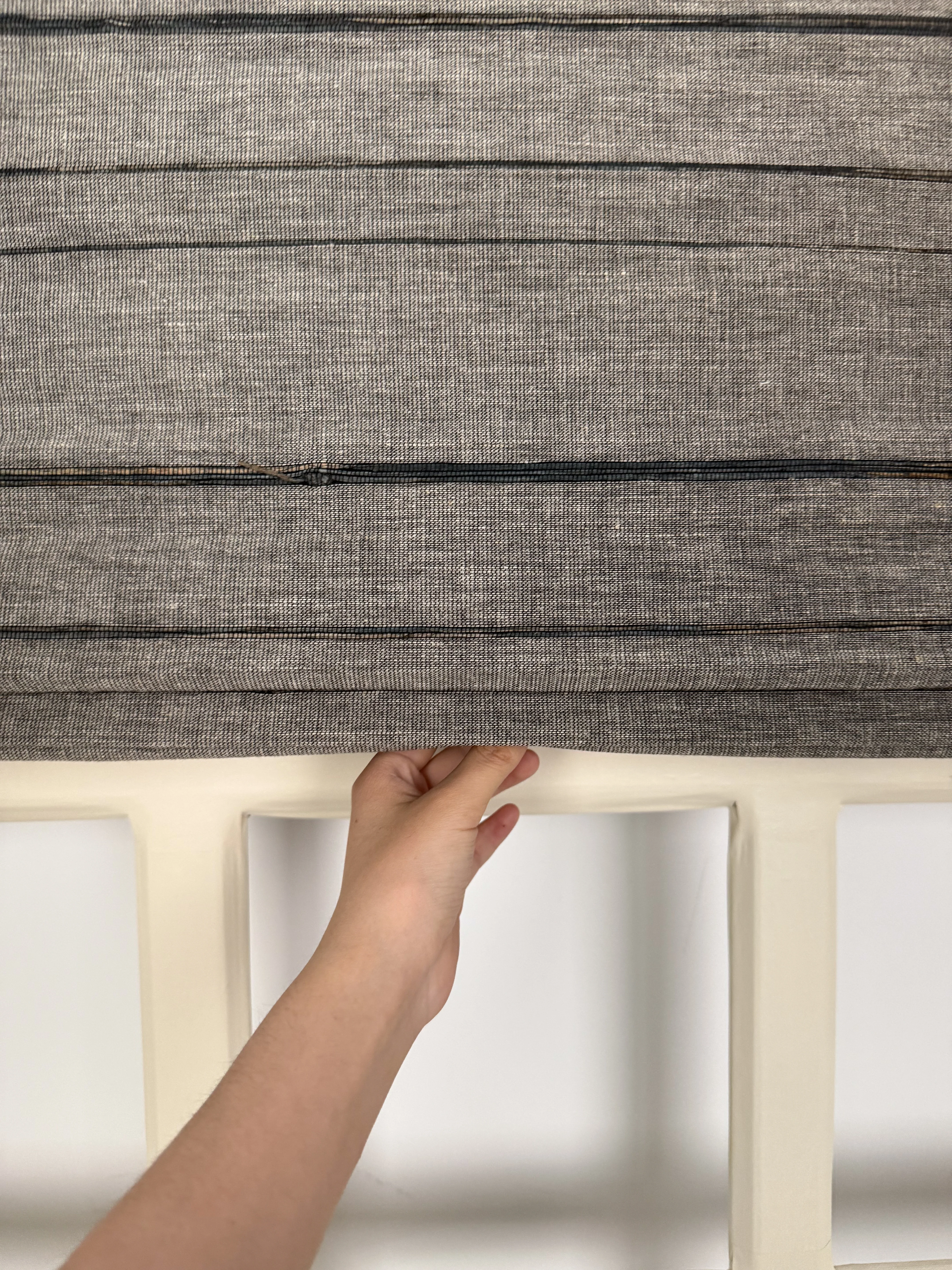 Natural Jute & Hemp Blinds & Shades Top Down Bottom Up | Black Gray - Image 6