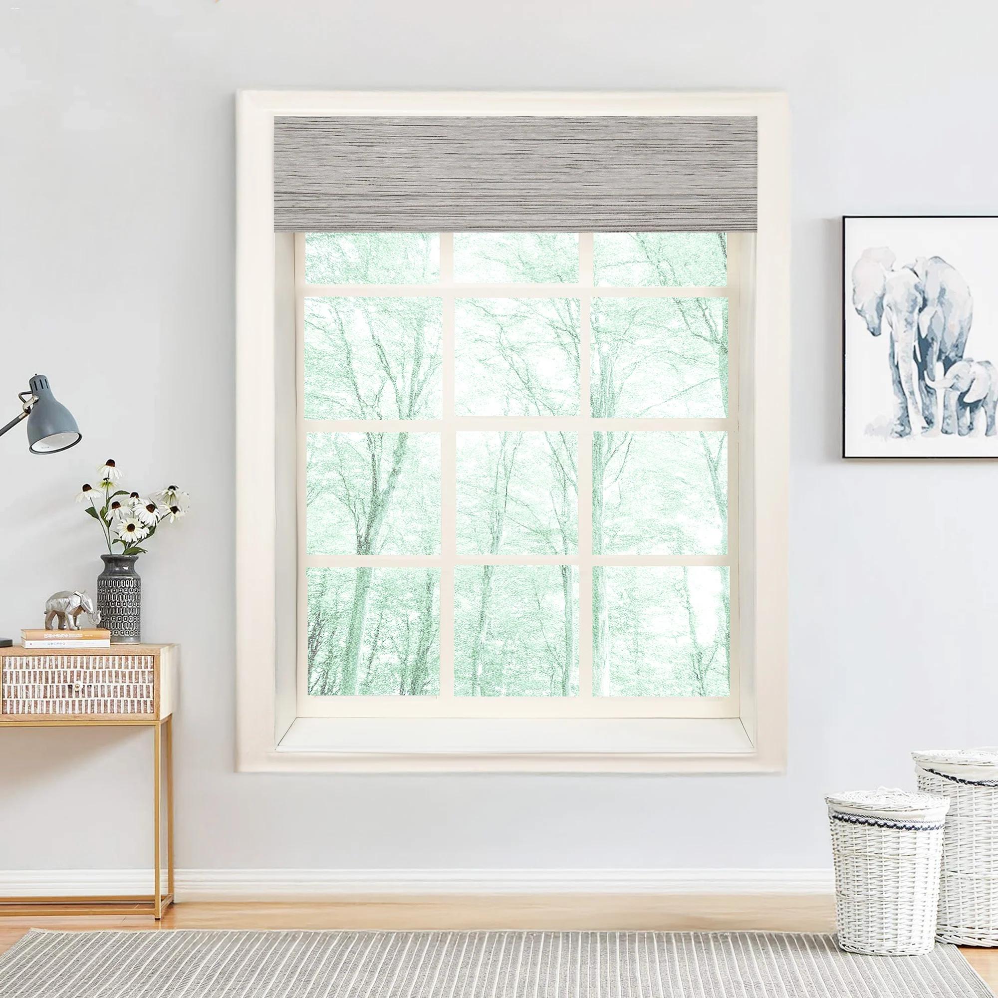 Natural Jute & Hemp Blinds & Shades Top Down Bottom Up | Sesame Gray - Image 8