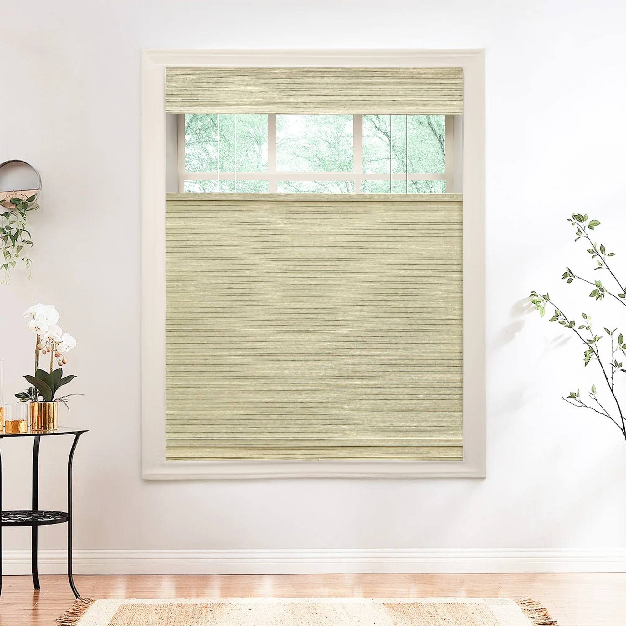 Nomi Woven Bamboo Blinds & Shades Top Down Bottom Up | Birch Forest - Image 4