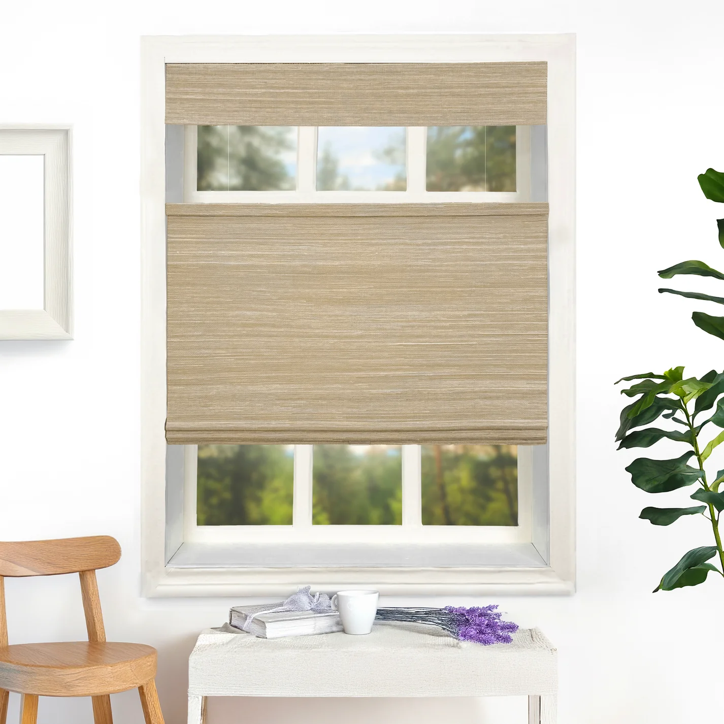 Nomi Woven Bamboo Blinds & Shades Top Down Bottom Up | Hemp Grass - Image 5