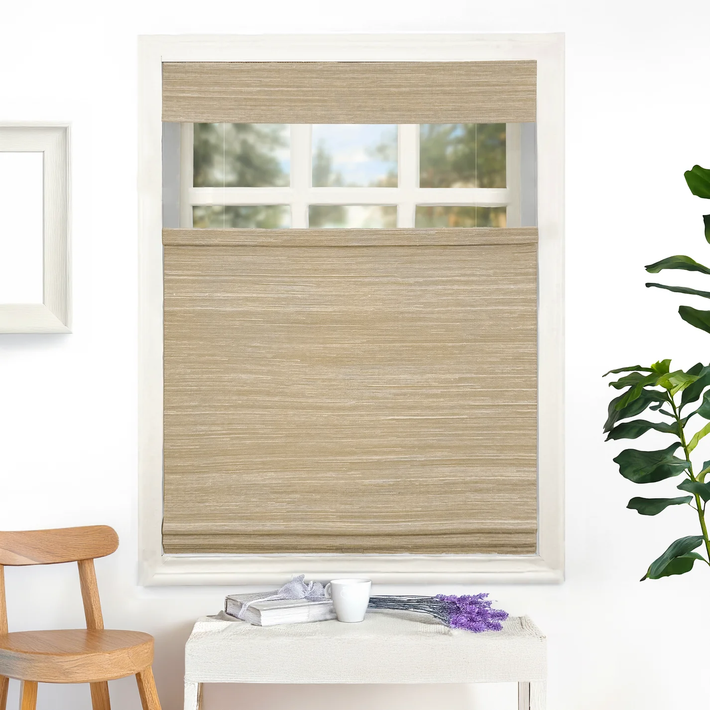 Nomi Woven Bamboo Blinds & Shades Top Down Bottom Up | Hemp Grass - Image 6