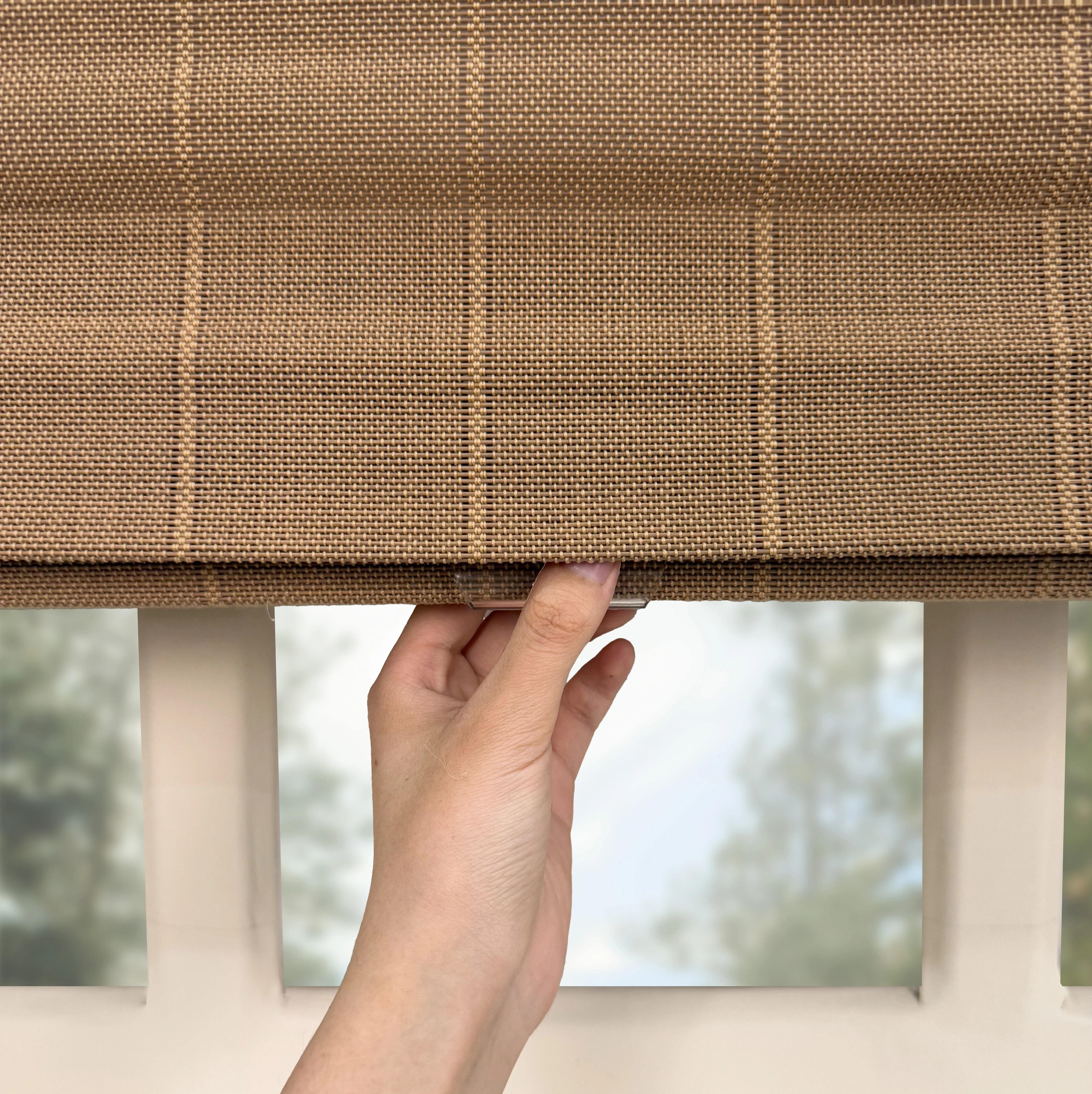 Nomi Woven Bamboo Blinds & Shades | Light Brown - Image 10