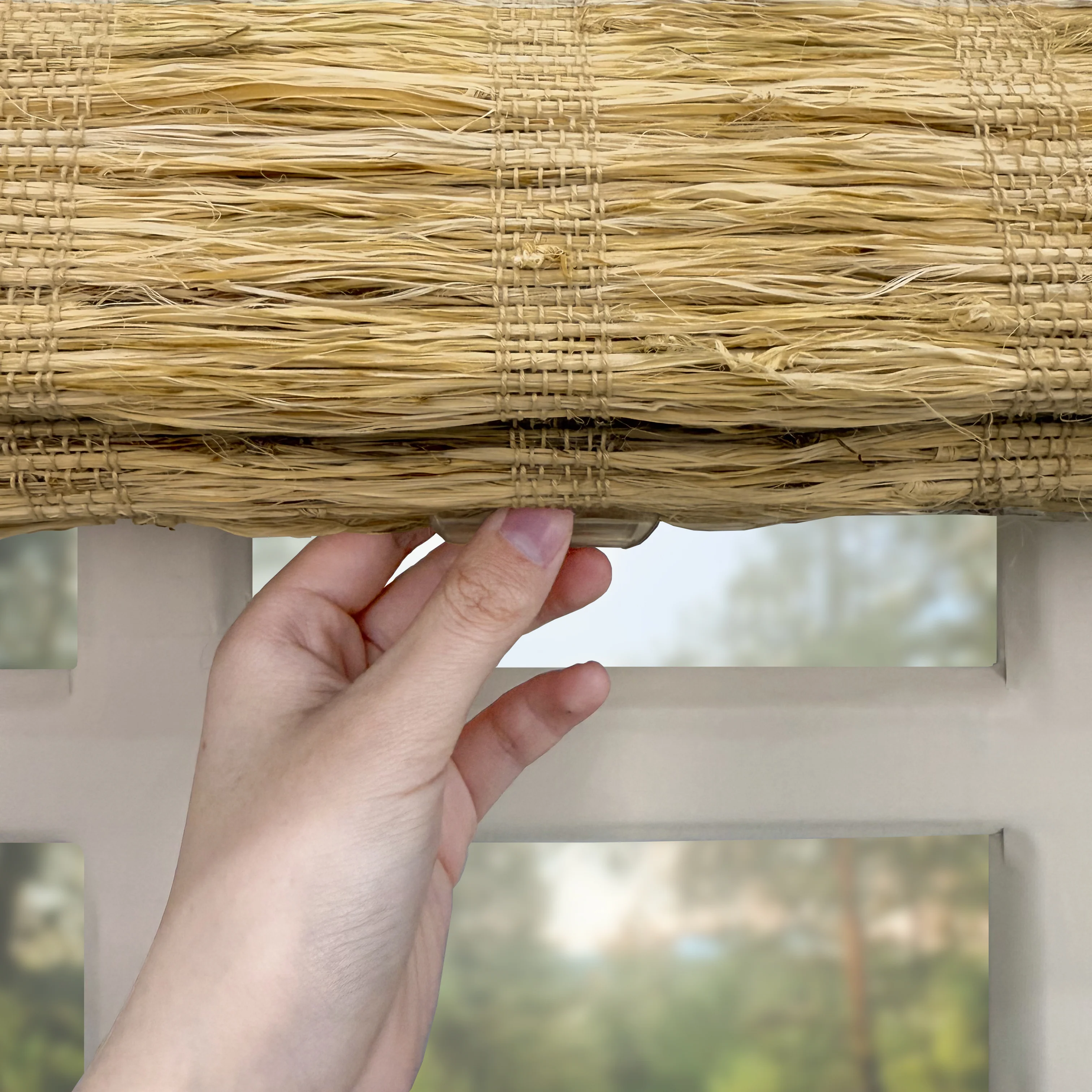 Ramie Woven Bamboo Blinds & Shades | Almond - Image 5
