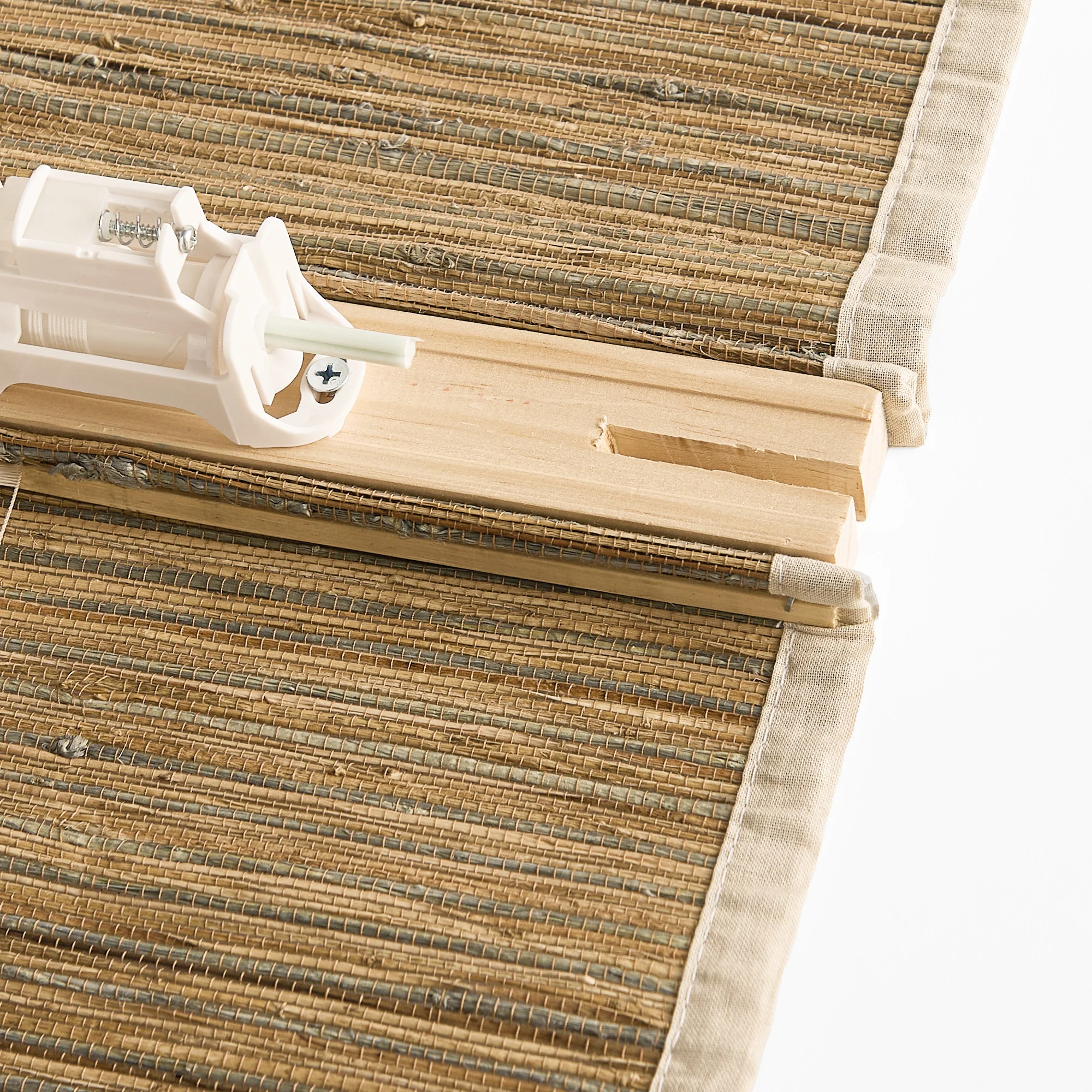 Ramie Woven Bamboo Blinds & Shades | French Door - Image 8