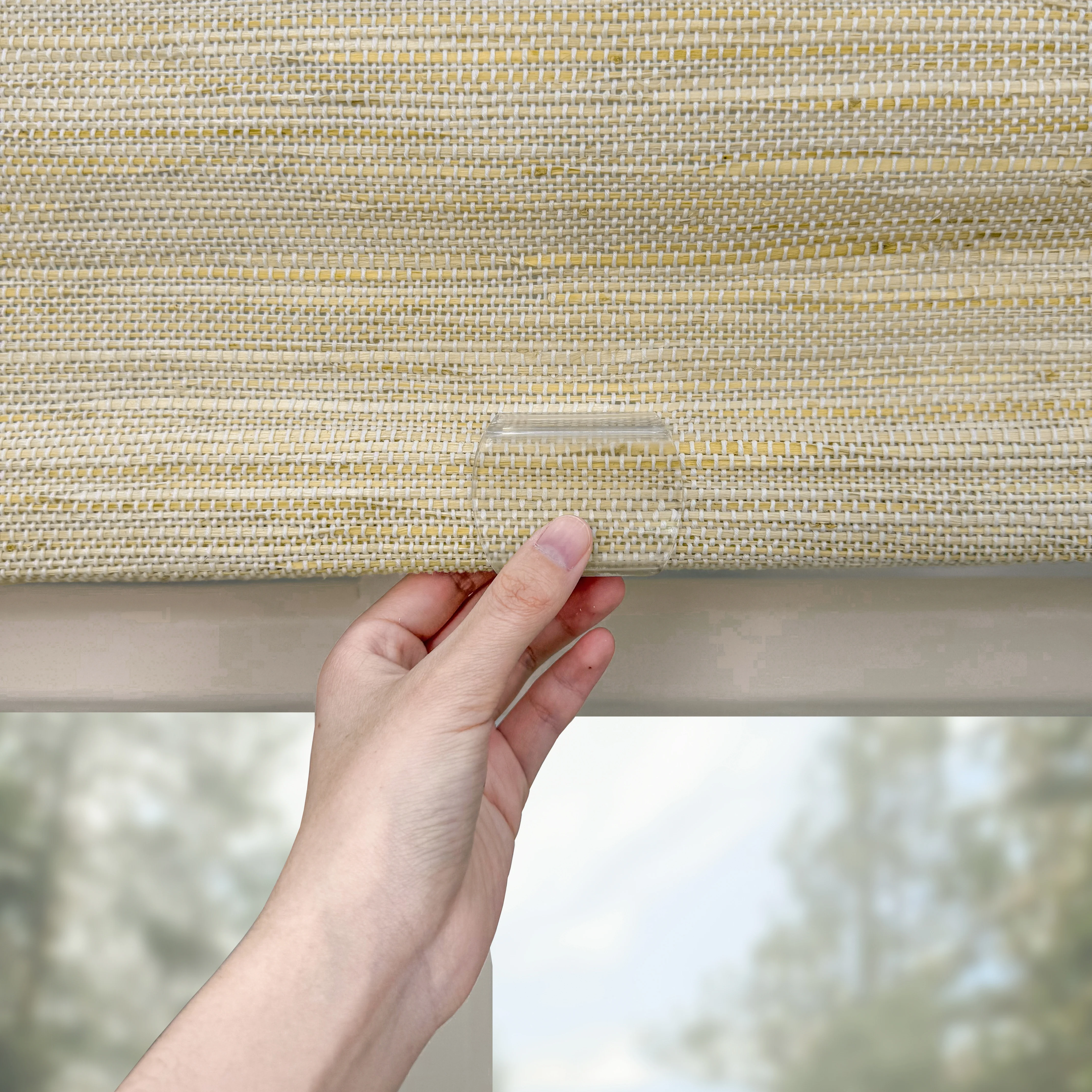 Ramie Woven Bamboo Blinds & Shades | Ivory - Image 12