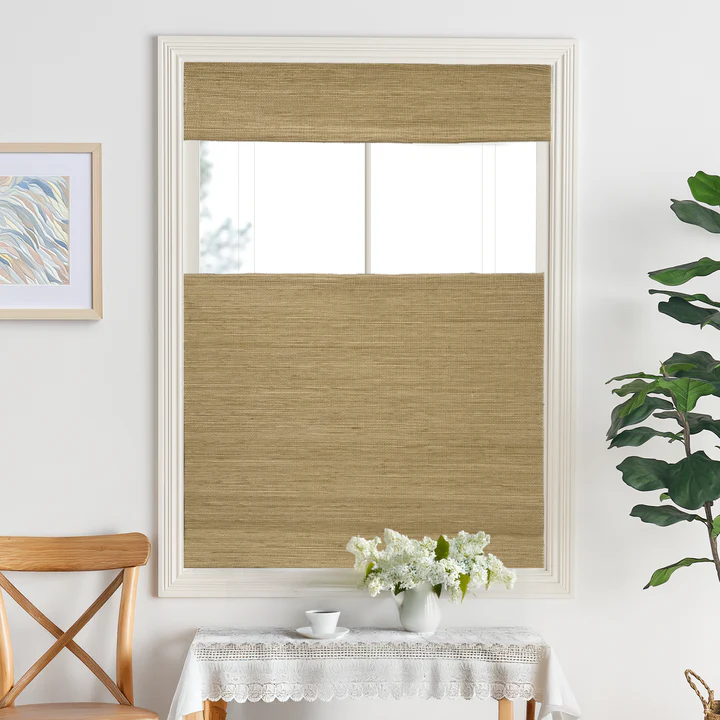 Ramie Woven Bamboo Blinds & Shades Top Down Bottom Up| Coconut - Image 5