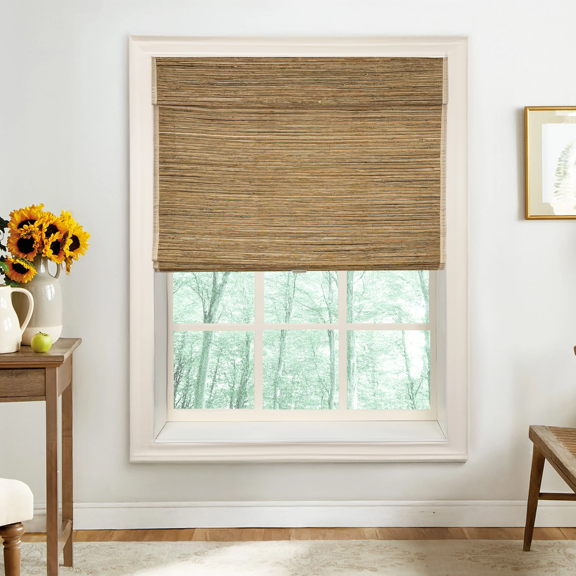 Ramie Woven Bamboo Blinds & Shades Top Down Bottom Up | Honeynut - Image 5