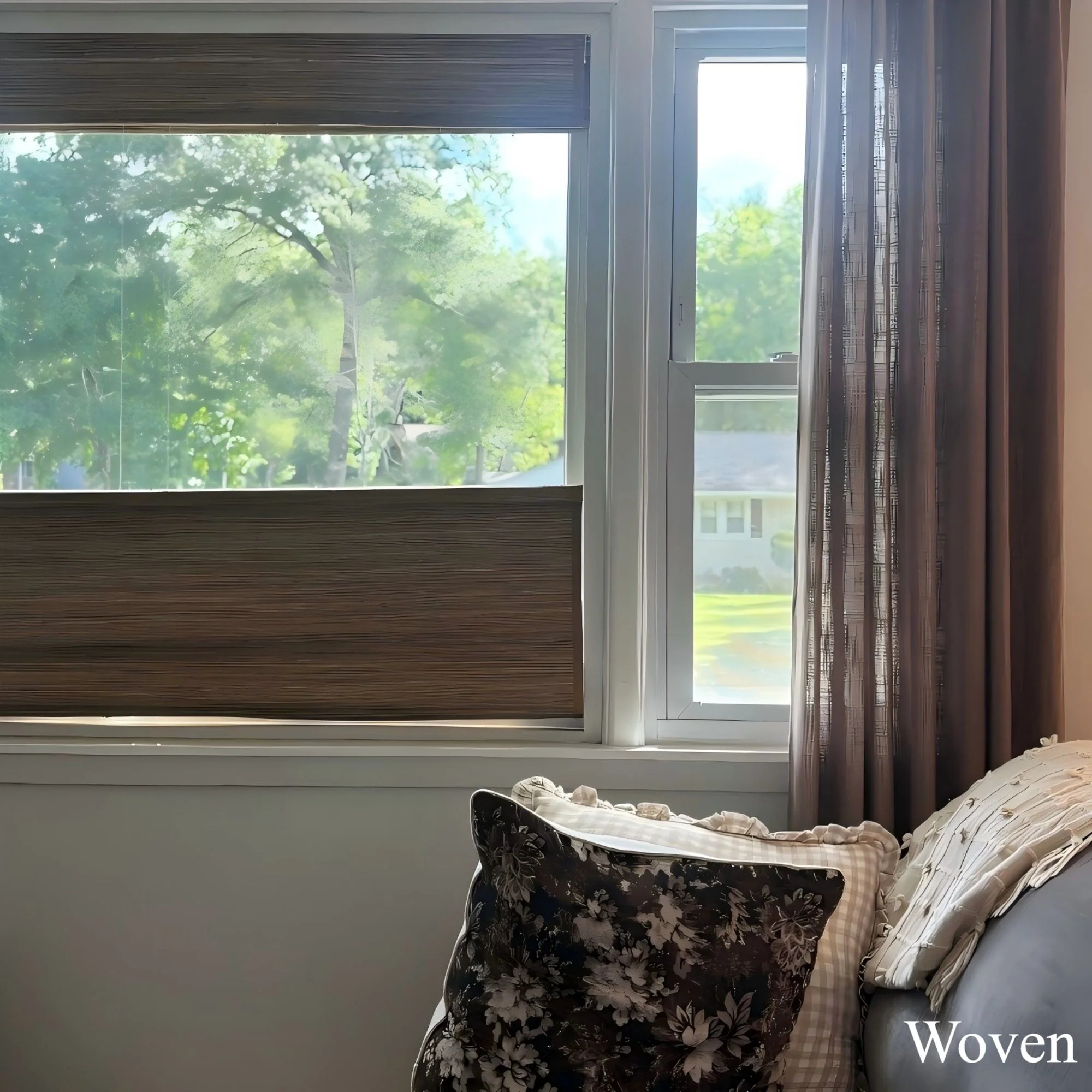 Ramie Woven Bamboo Blinds & Shades Top Down Bottom Up | Woven - Image 3
