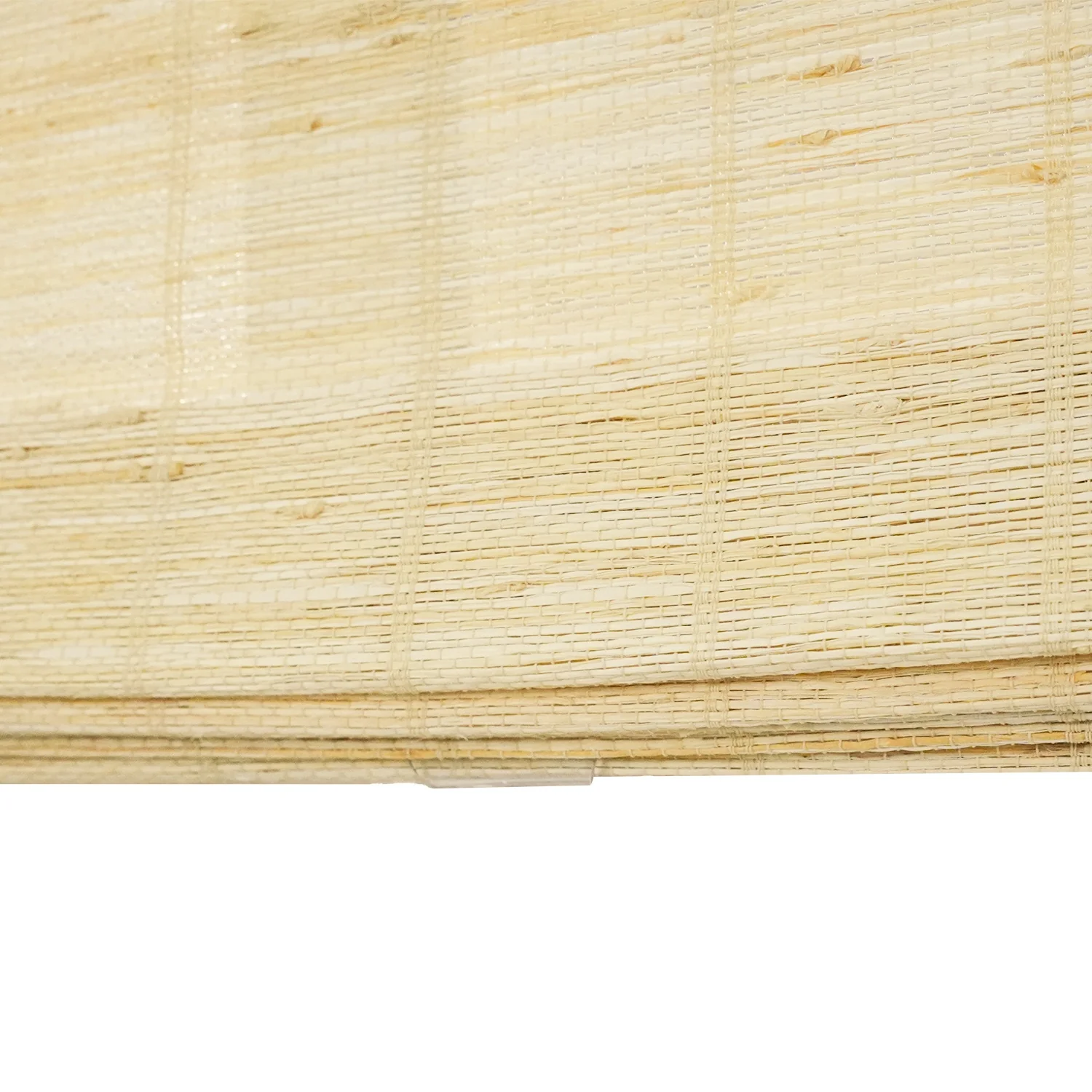Reed Stripe Bamboo Blinds & Shades - Wooden Headrail - Image 21