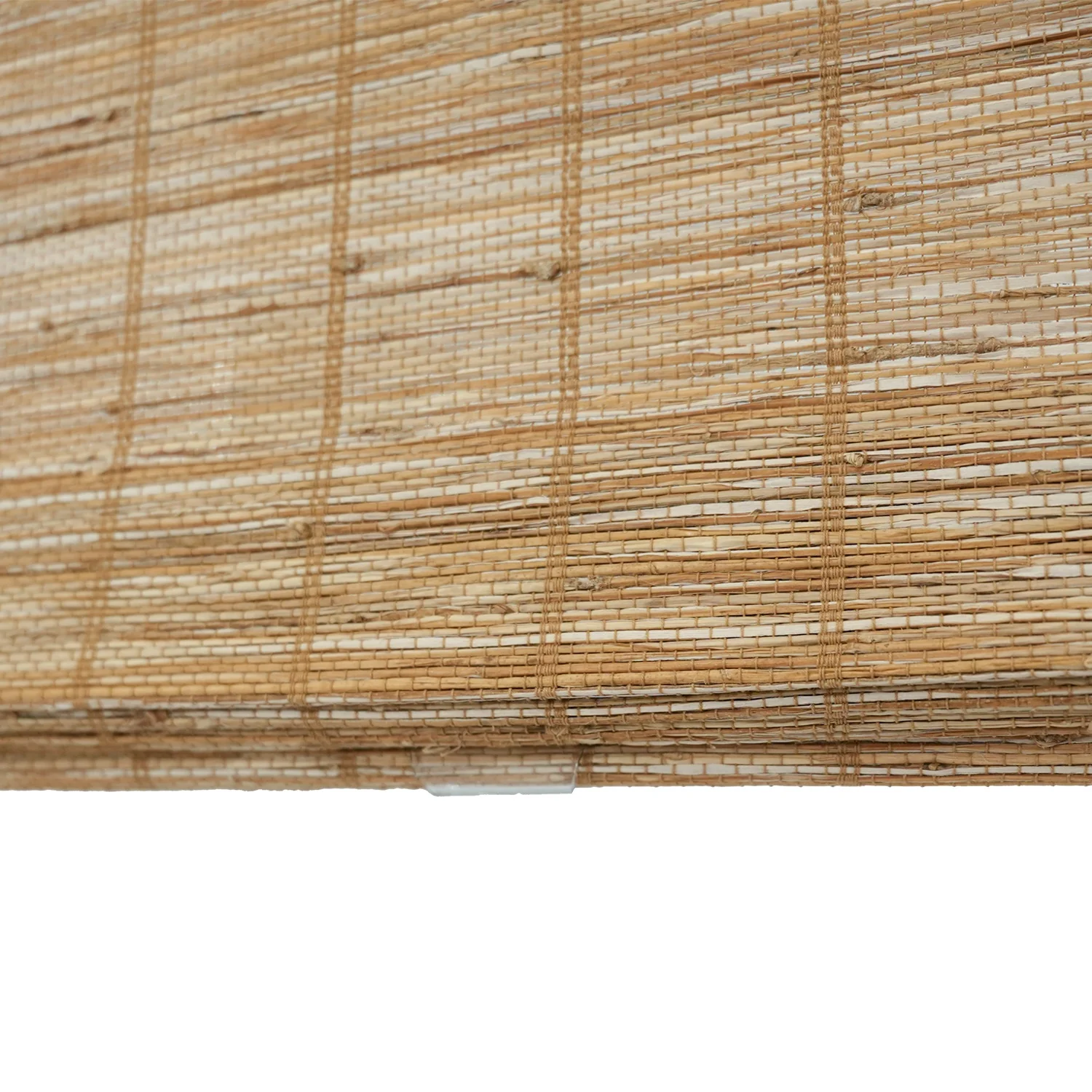 Reed Stripe Bamboo Blinds & Shades - Wooden Headrail - Image 25