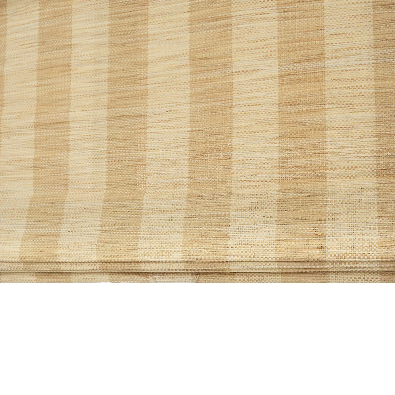 Reed Stripe Bamboo Blinds & Shades - Wooden Headrail - Image 10