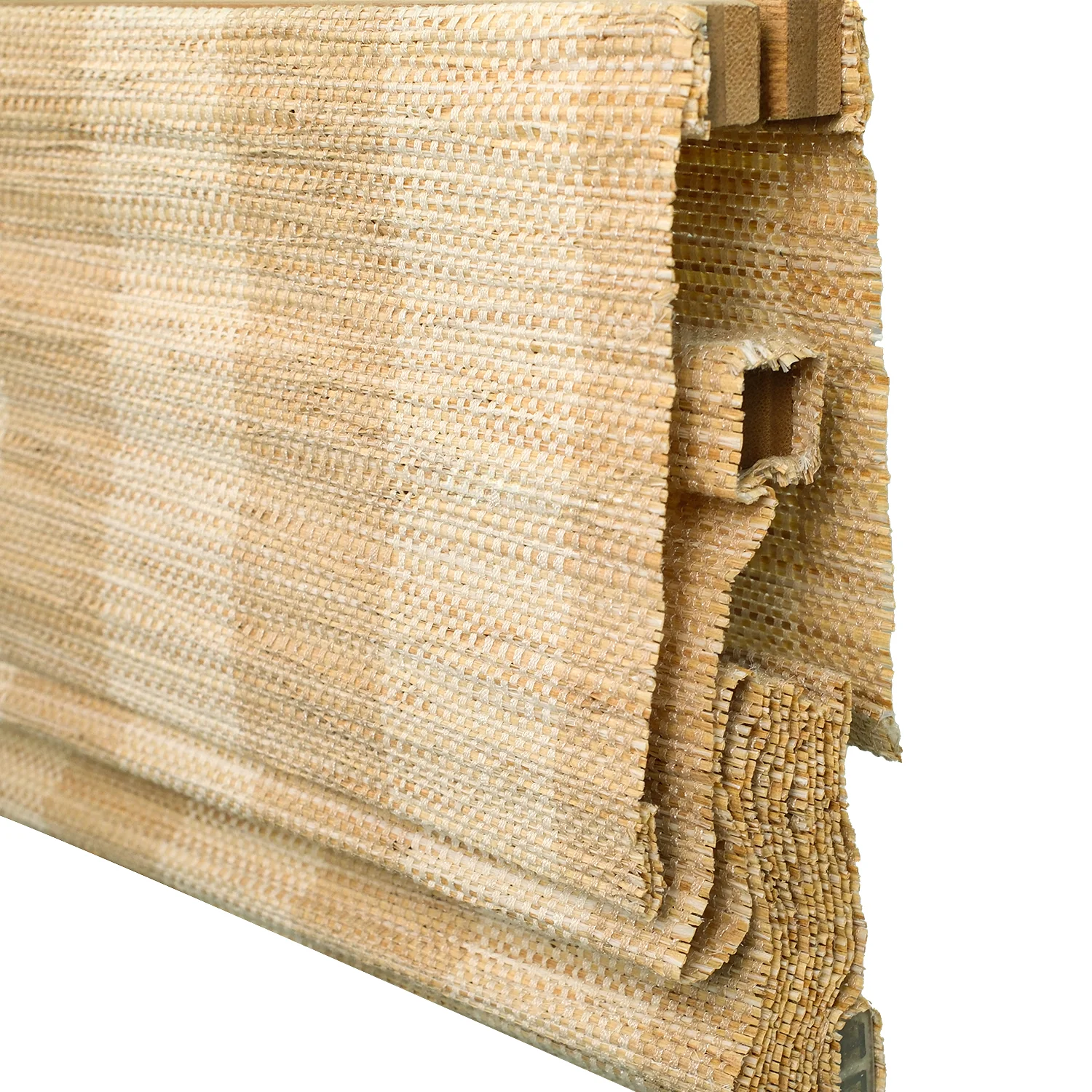 Reed Stripe Bamboo Blinds & Shades | Top Down Bottom Up - Wooden Headrail - Image 12