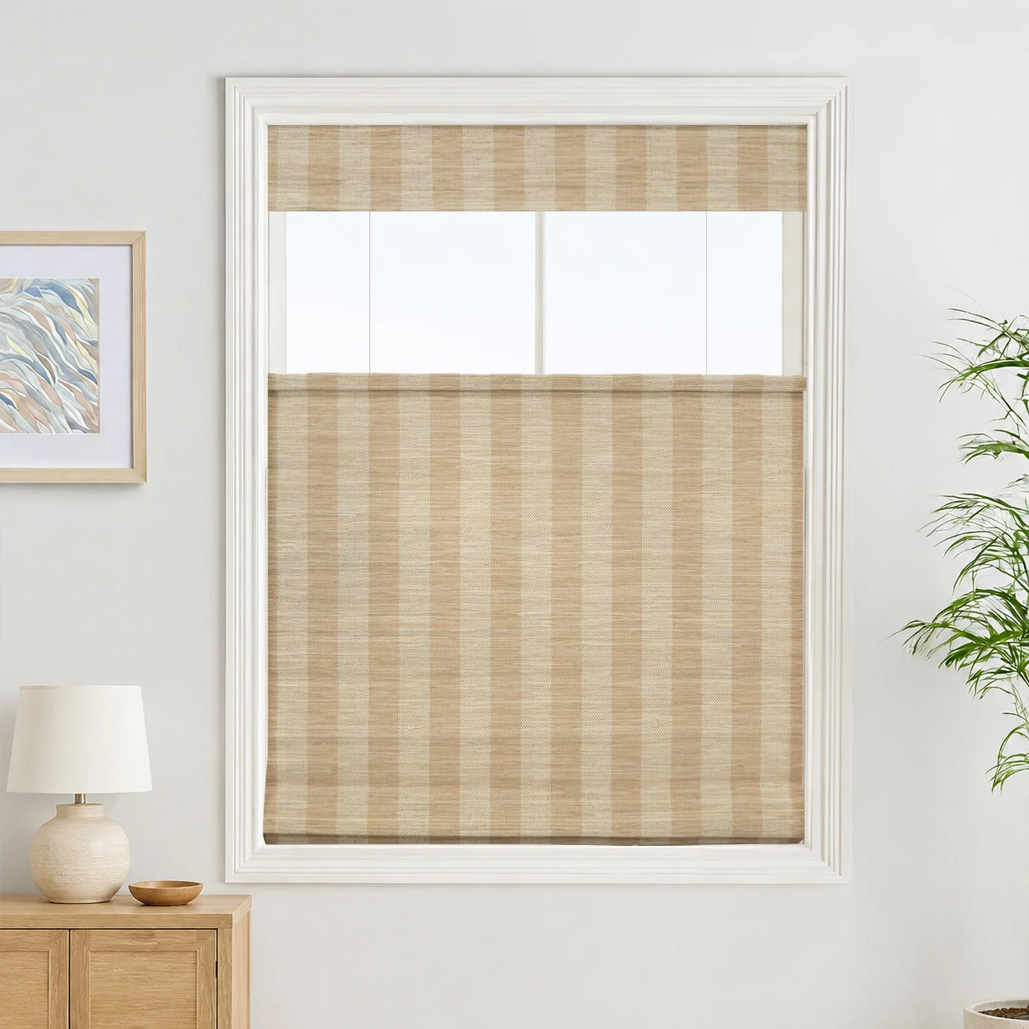 Reed Stripe Bamboo Blinds & Shades | Top Down Bottom Up - Alum. Headrail - Image 11