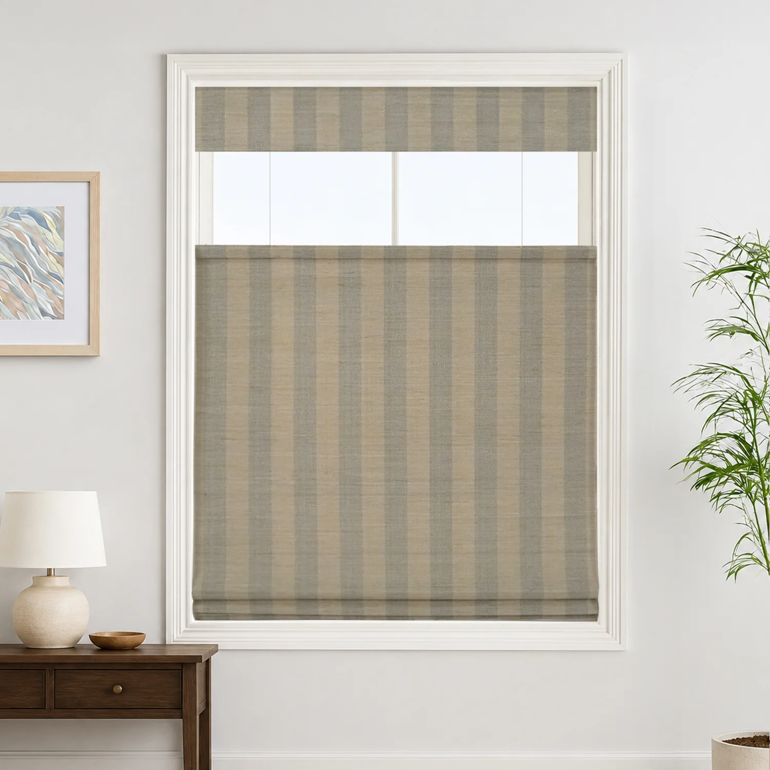 Reed Stripe Bamboo Blinds & Shades | Top Down Bottom Up - Alum. Headrail - Image 15