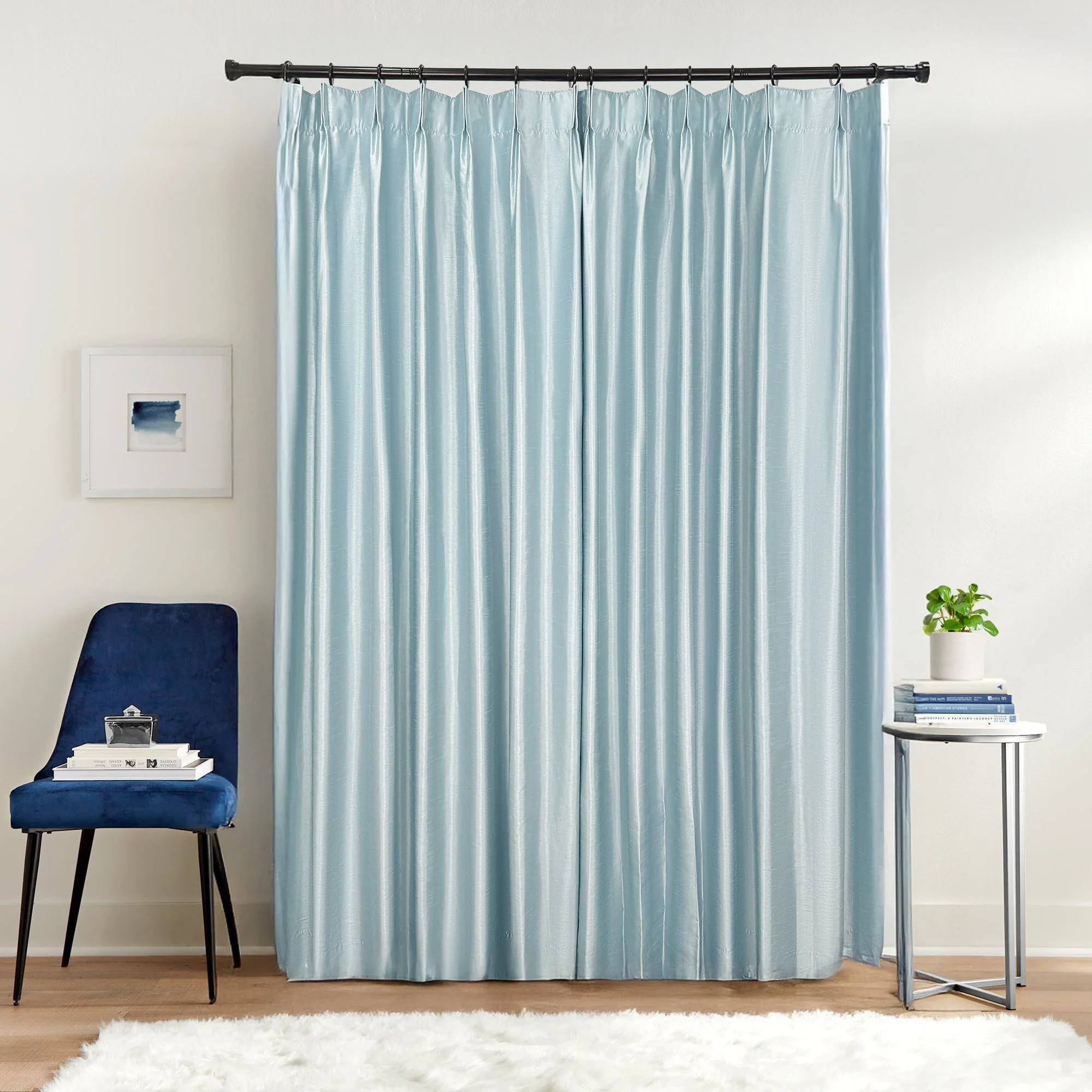 Rina Premium Silk Curtains & Drapes Pleated - Image 6