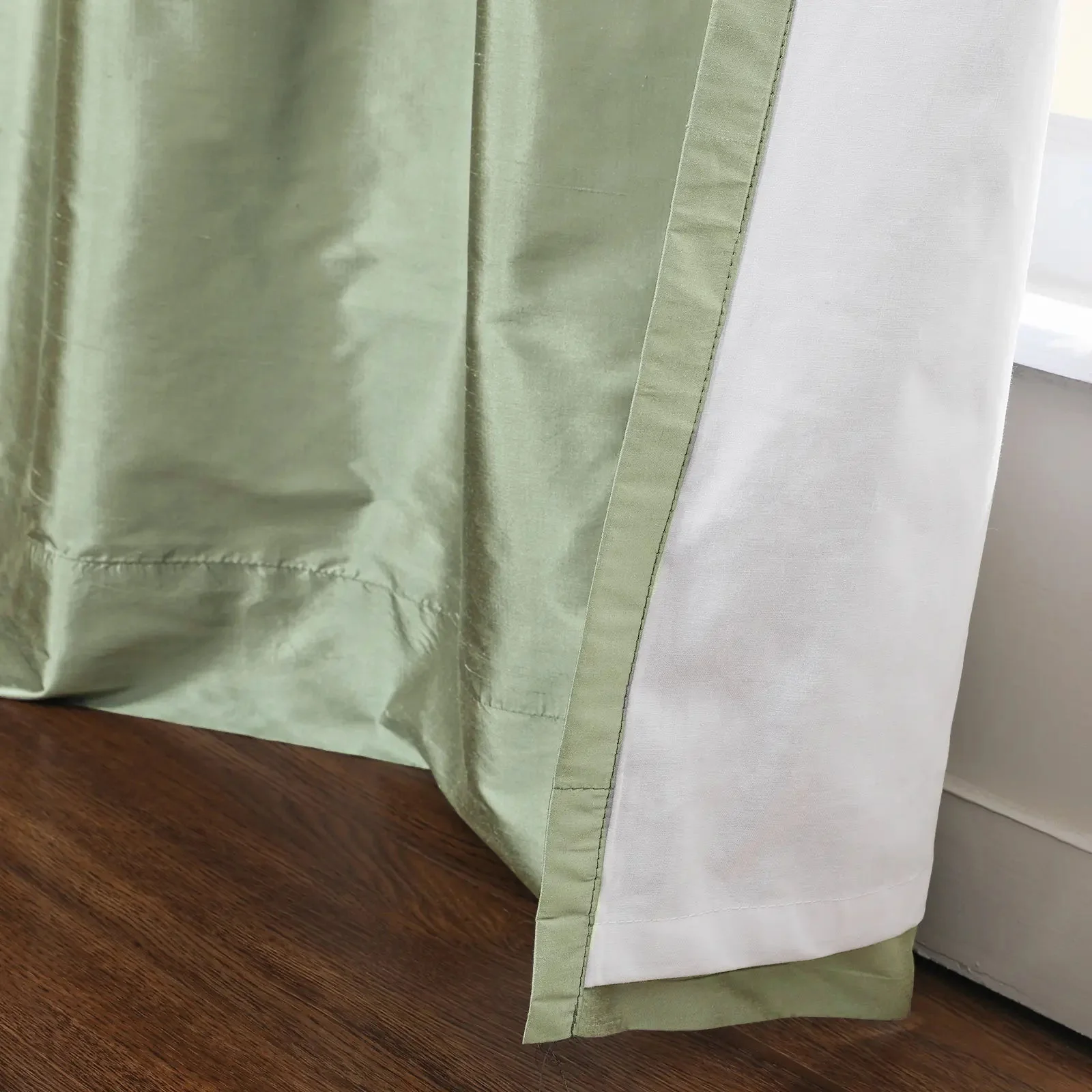 Rina Premium Silk Curtains & Drapes Soft Top - Image 6
