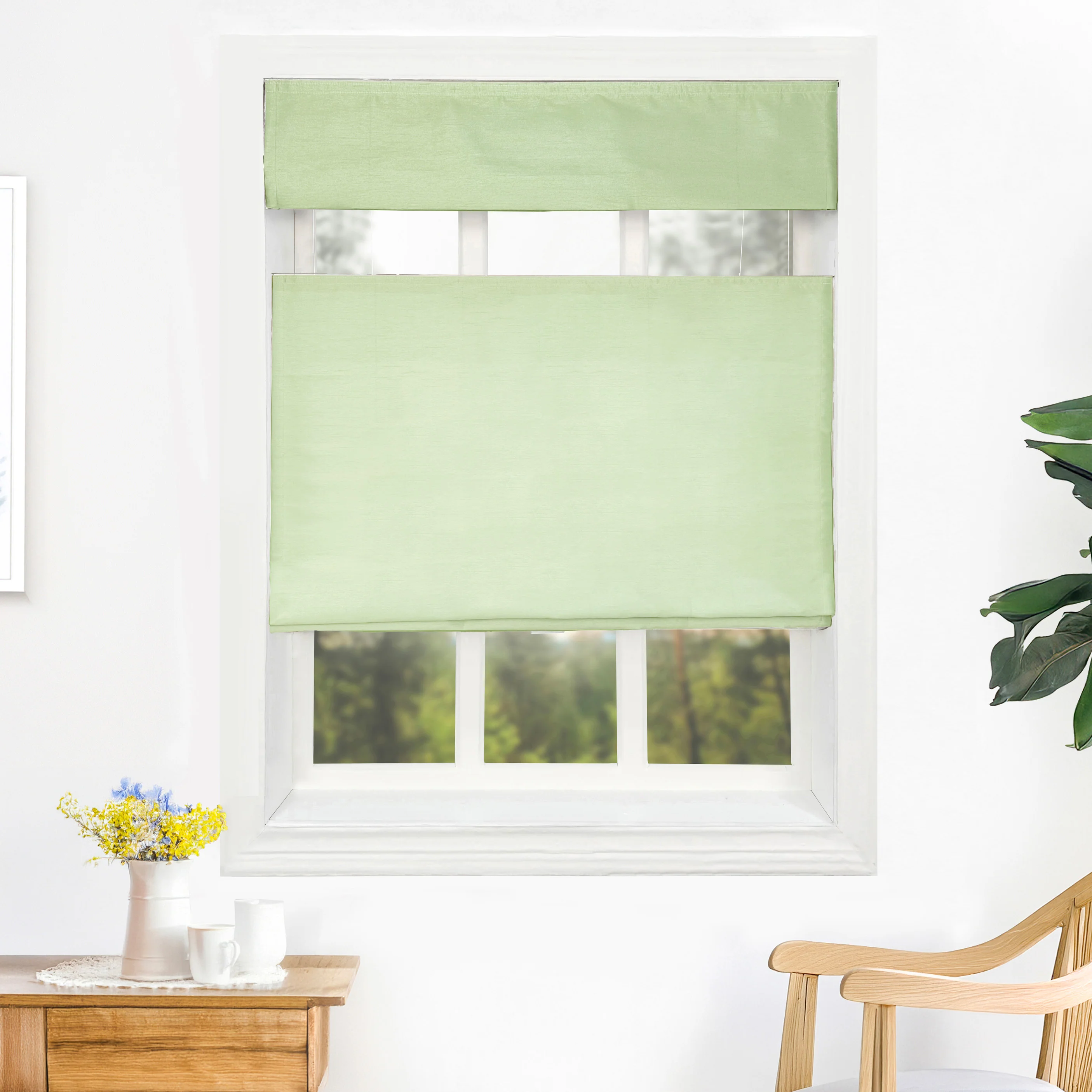 Rina Premium Silk Roman Shades & Blinds | Top Down Bottom Up - Image 11