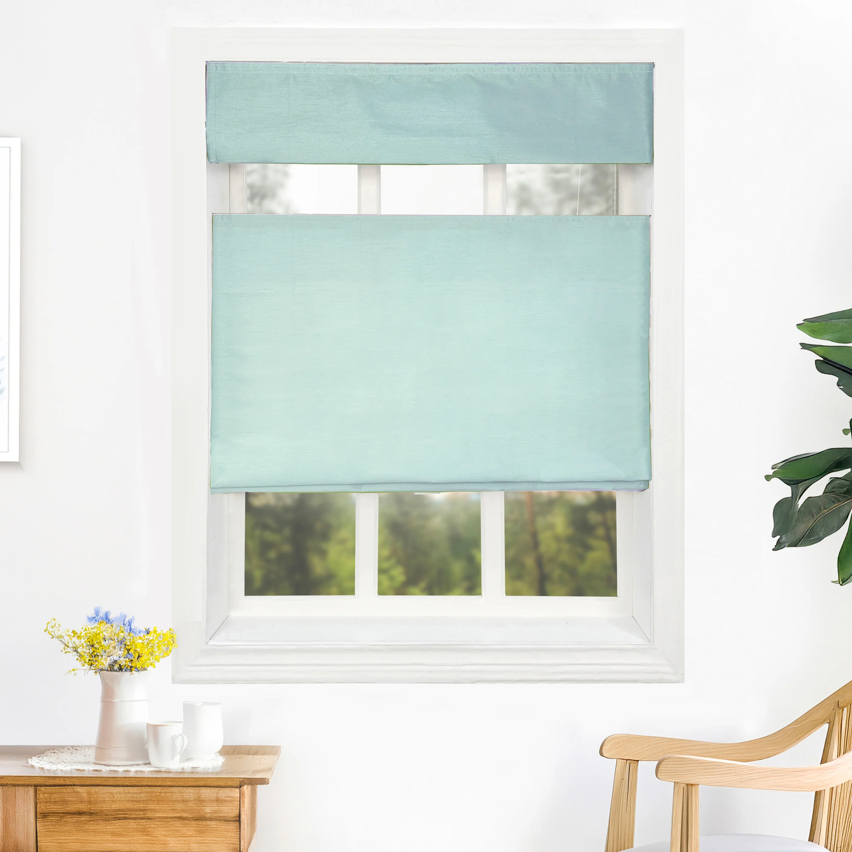 Rina Premium Silk Roman Shades & Blinds | Top Down Bottom Up - Image 18
