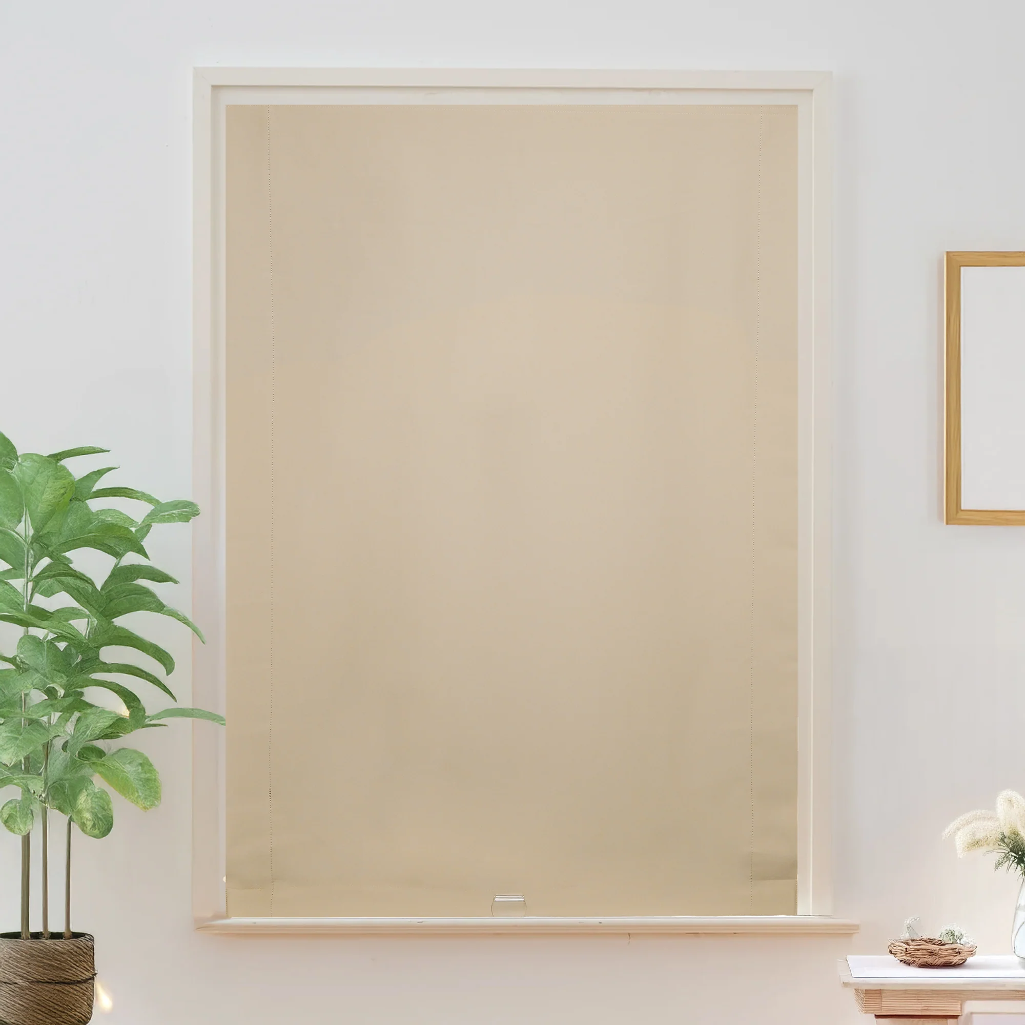 Vista Cotton Physical Blackout Roman Shades & Blinds | Relaxed - Image 4