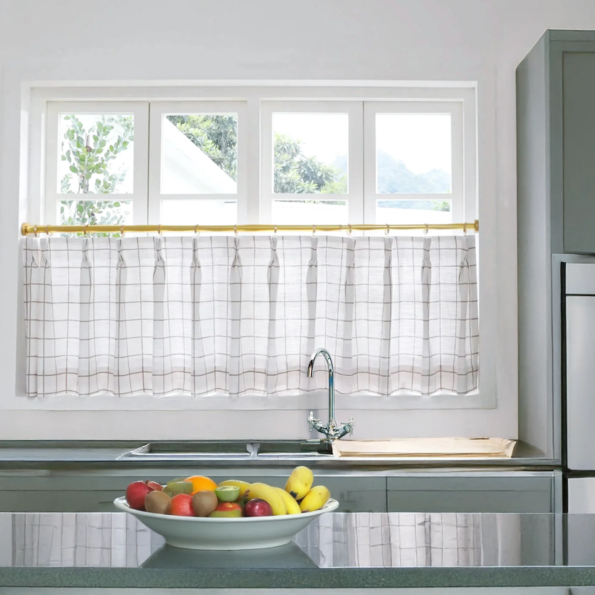 Best Custom Vivienne Linen Cafe Curtains