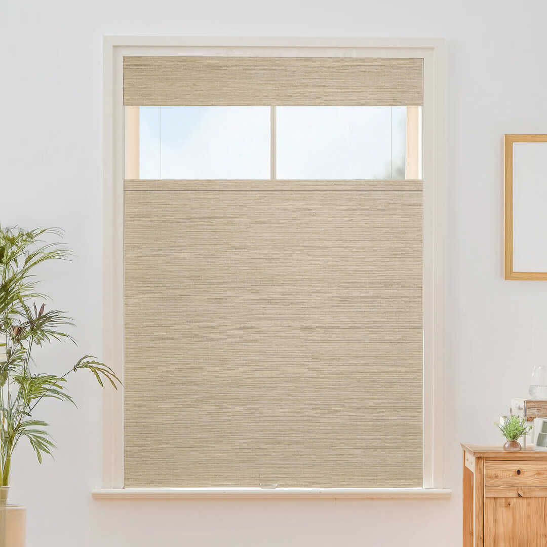 Willow Bamboo Blinds & Shades Top Down Bottom Up |Buff - Image 5