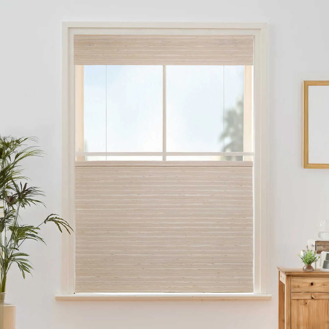 Willow Bamboo Blinds & Shades Top Down Bottom Up |Oat - Image 5